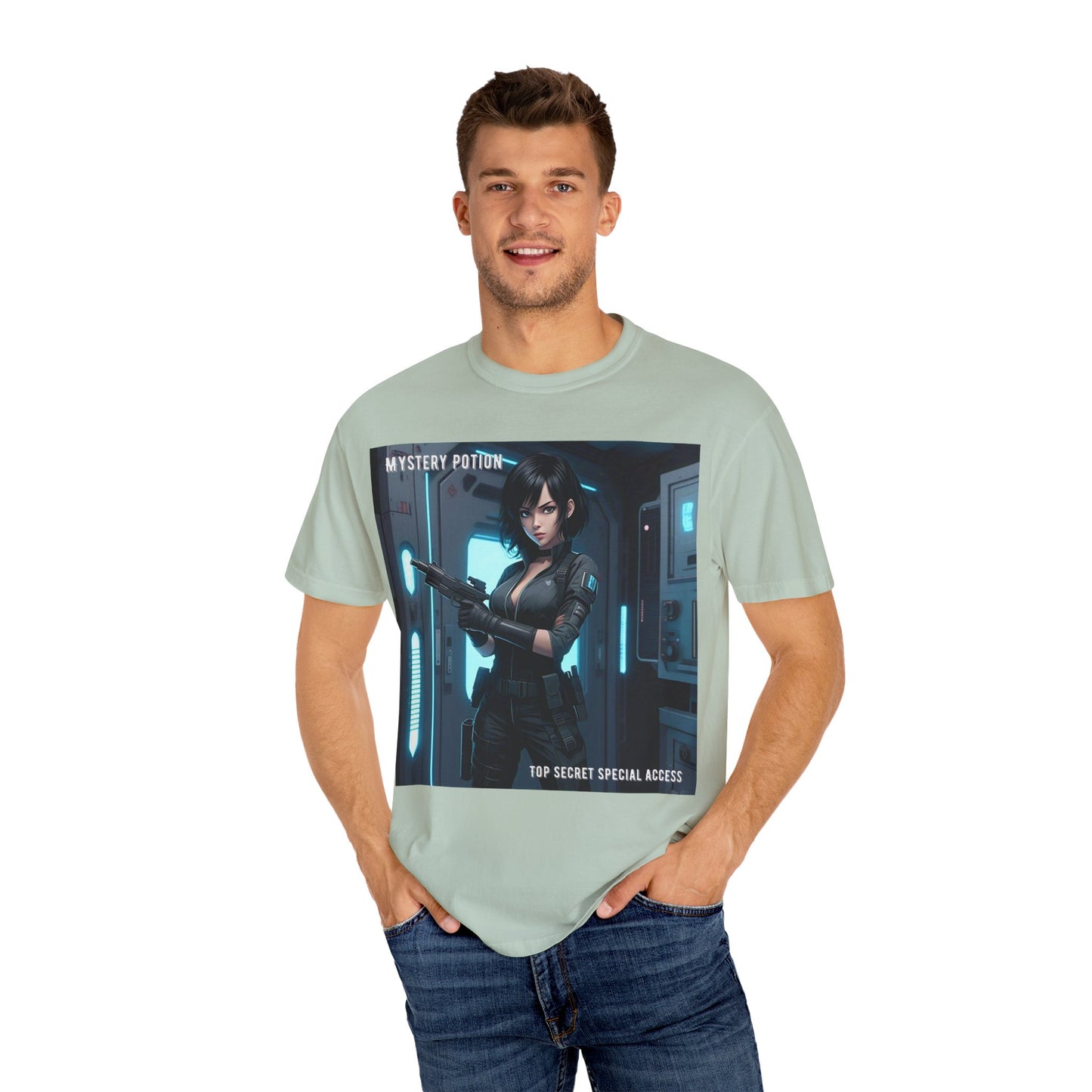 Mystery Potion Graphic Tee, Gamer T-Shirt, Unisex Clothing, Casual Wear, Birthday Gift, Top Secret Access Shirt