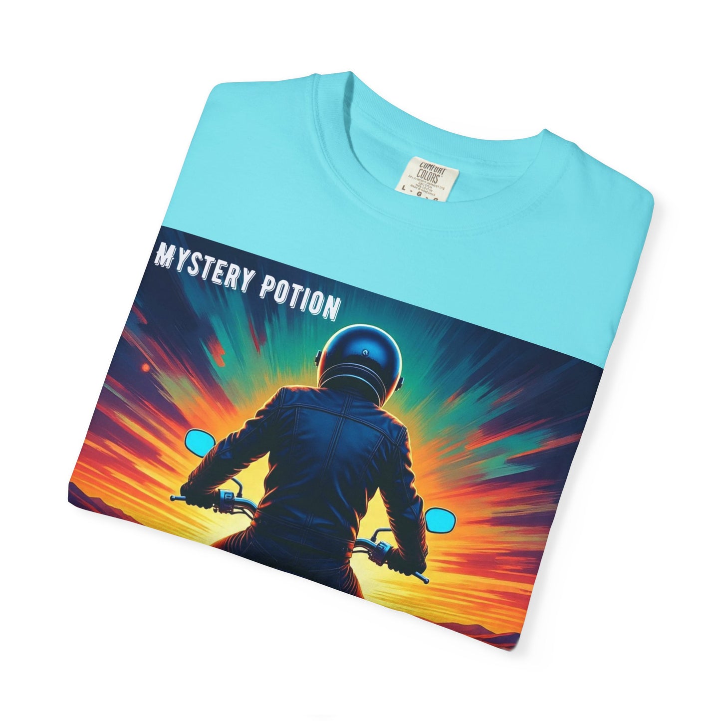 'The Road is Calling' by Mystery Potion Adventure T-Shirt, Motorcycle Gift, Road Trip Tee, Vintage Style Shirt, Unisex Graphic Tee, Outdoor Enthusiast Apparel