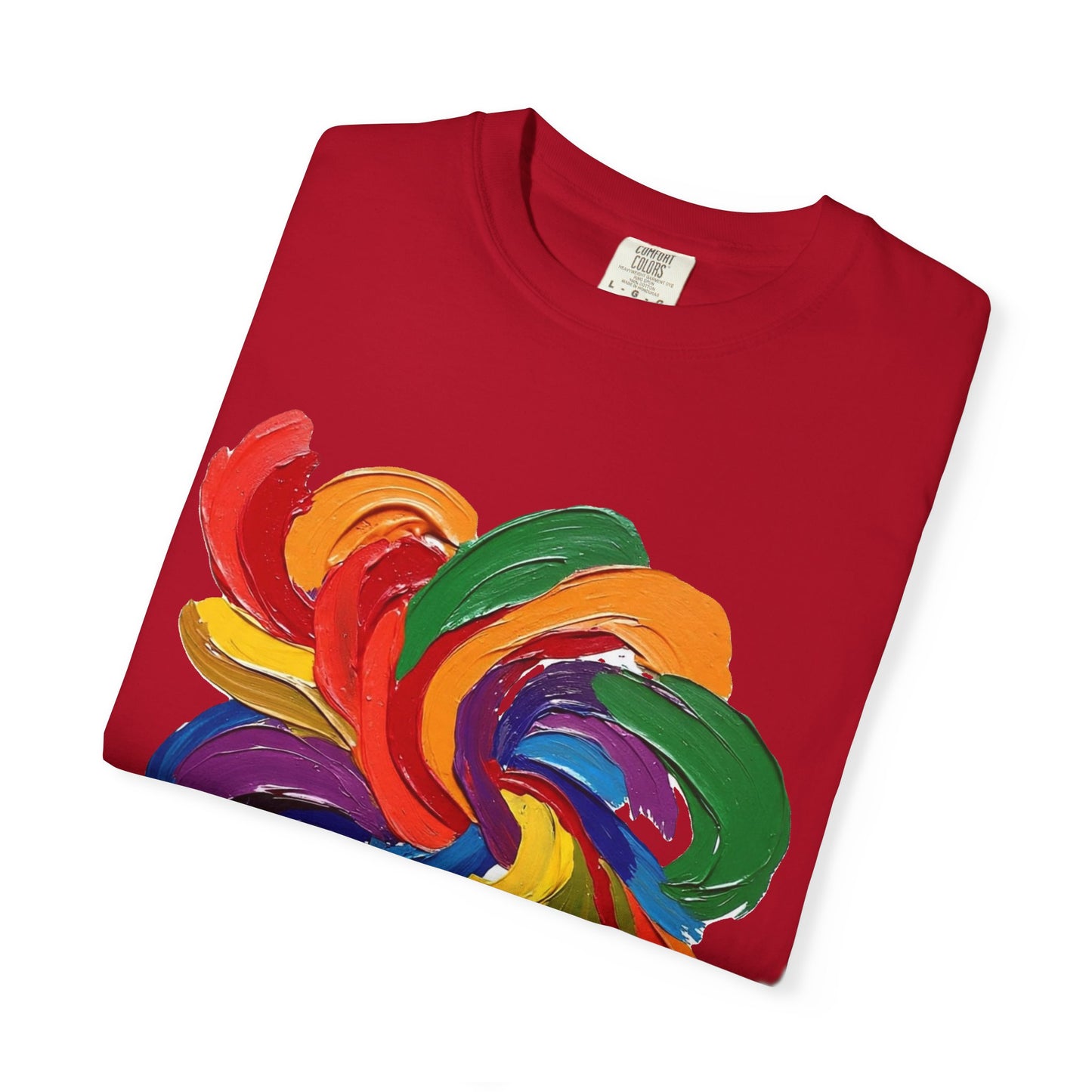 Colorful Swirl Unisex T-Shirt, Vibrant Art Tee, Casual Wear, Gift for Artists, Statement Shirt, Summer Outfit