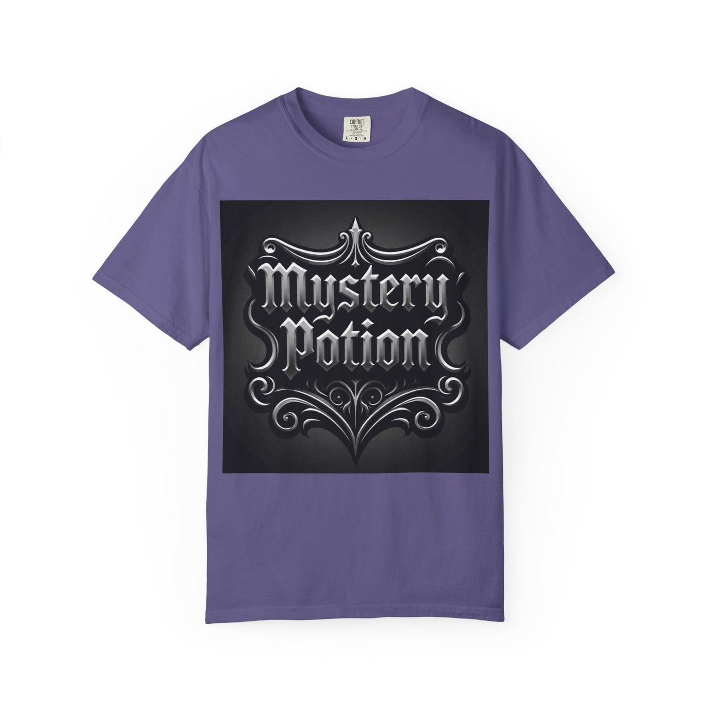 Mystery Potion Unisex Garment-Dyed T-shirt | Halloween Costume Shirt, Casual Wear, Themed Party Tee, Gift for Mystery Lovers