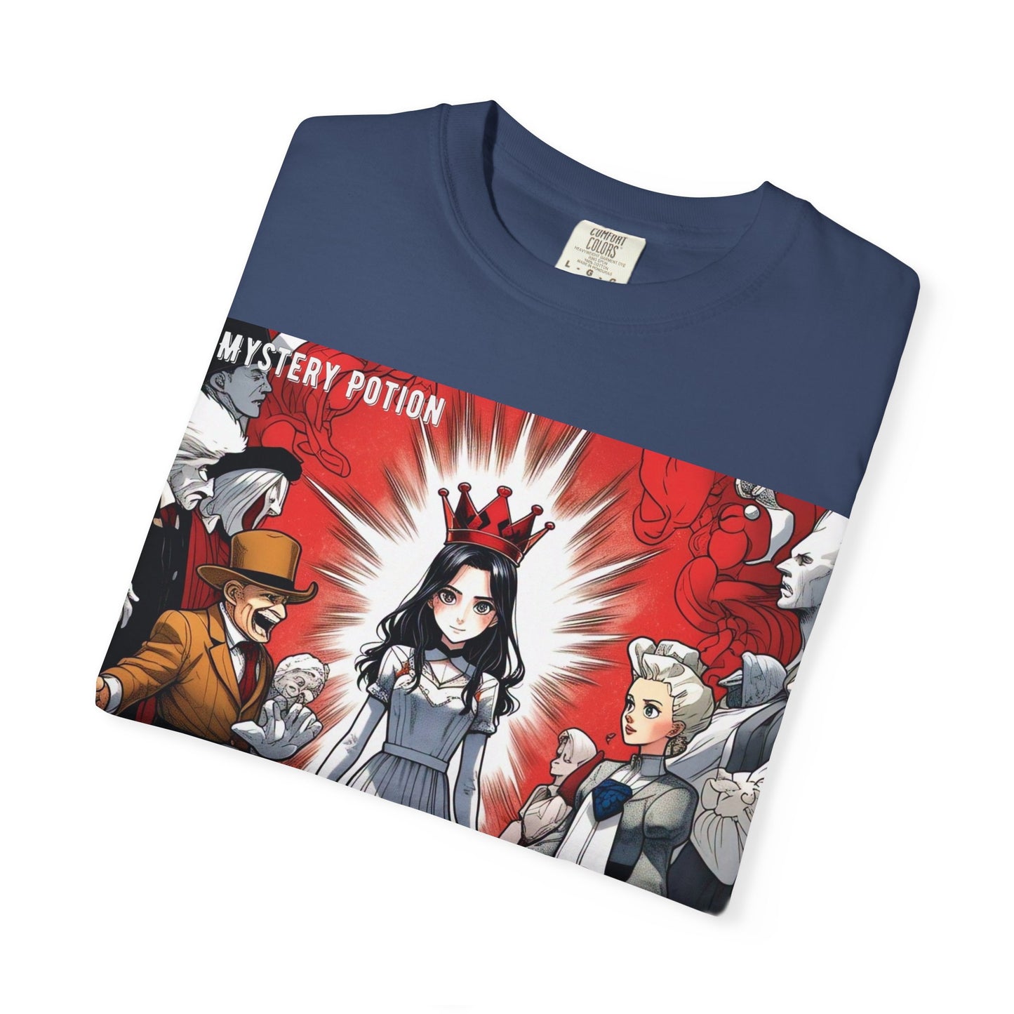 Mystery Potion's Alice In Wonderland Graphic Unisex T-shirt | Cool Casual Wear, Gift for Fans, Art Lovers, Anime Style Merch, Unique Everyday Tee