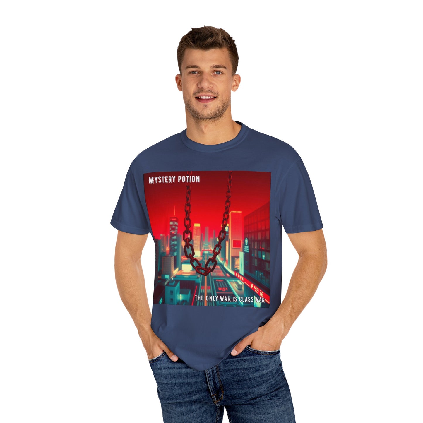 Mystery Potion Urban T-Shirt, Retro Graphic Tee, Unisex Streetwear, Casual Wear, Gift for Art Lovers, Music Festival Apparel