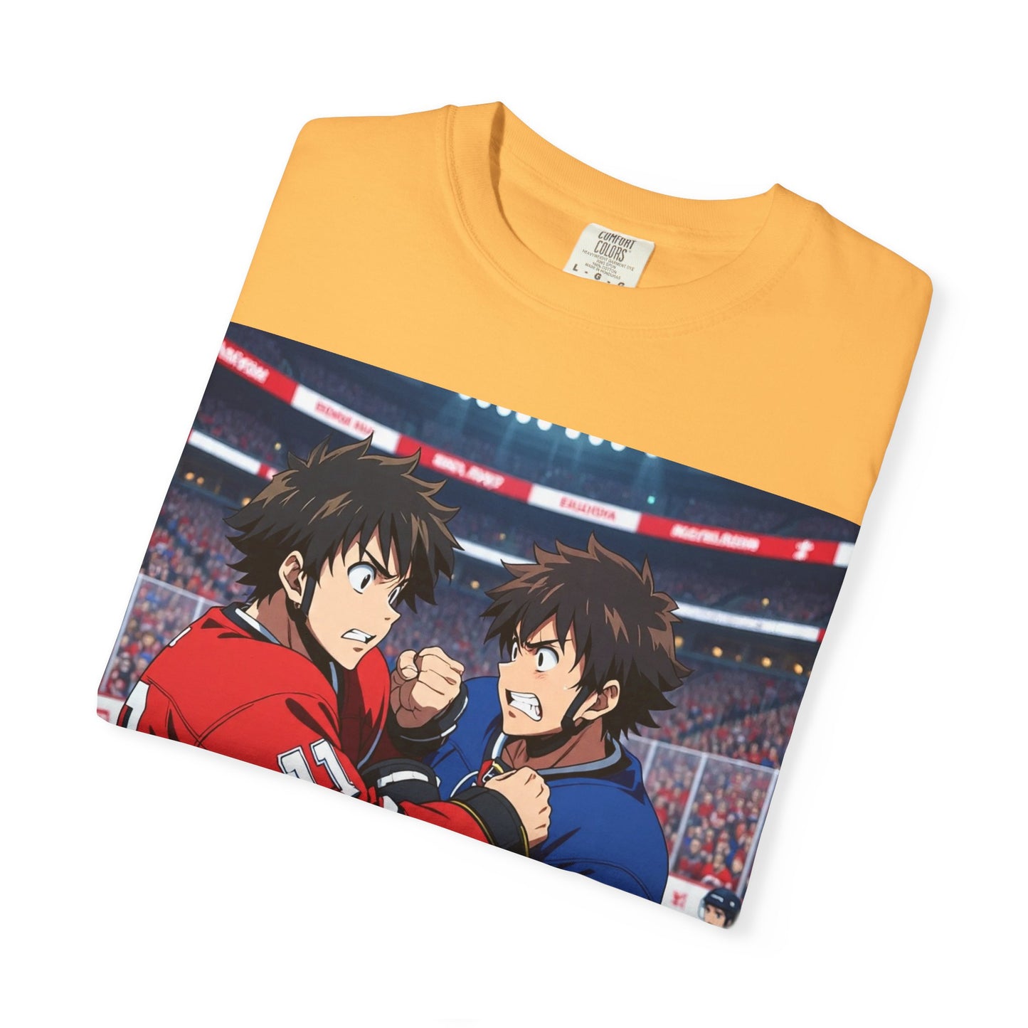 Hockey Fight T-Shirt | Unisex Vintage Graphic Tee | Perfect for Gamers | Gift for Fans | Casual Wear | Anime Rivalry Streetwear