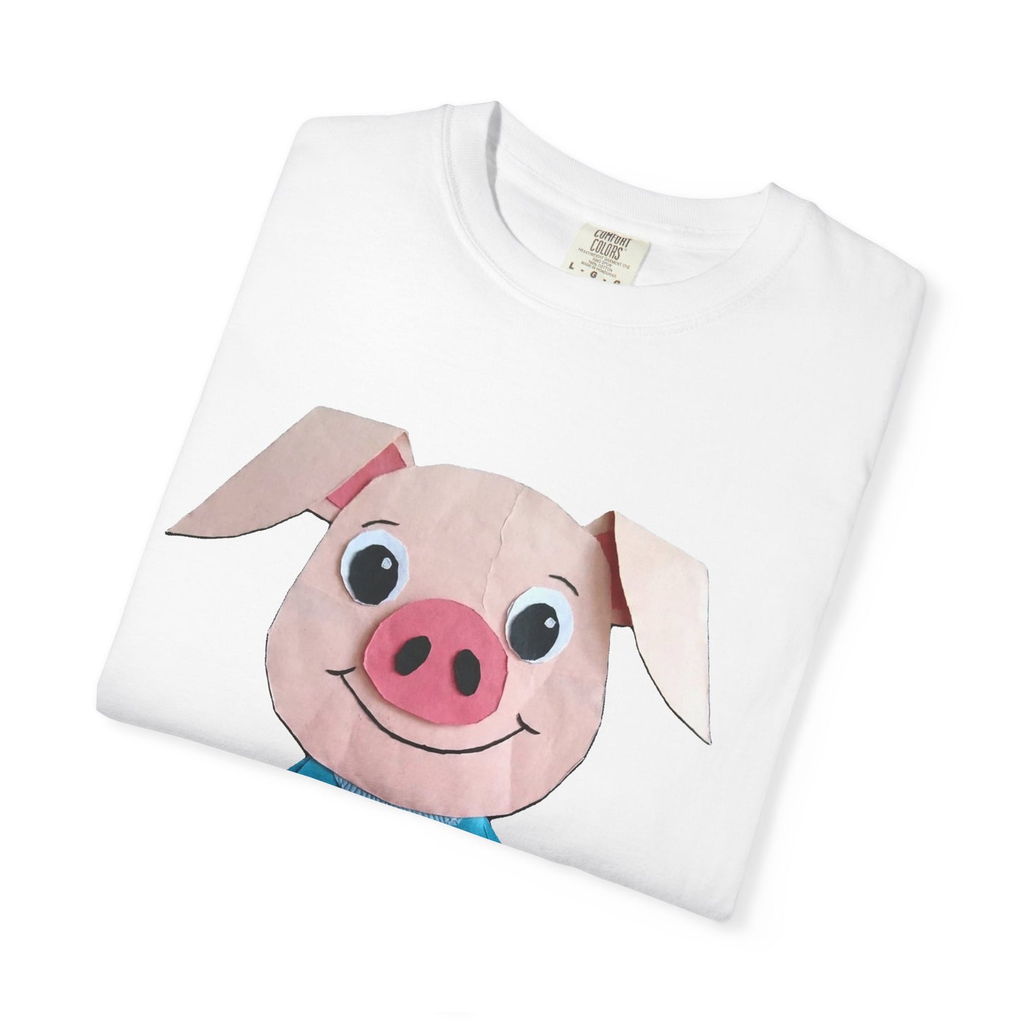 Cute Pig Character T-Shirt, Animal Lover Gift, Funny Graphic Tee, Casual Wear, Farm Themed Shirt