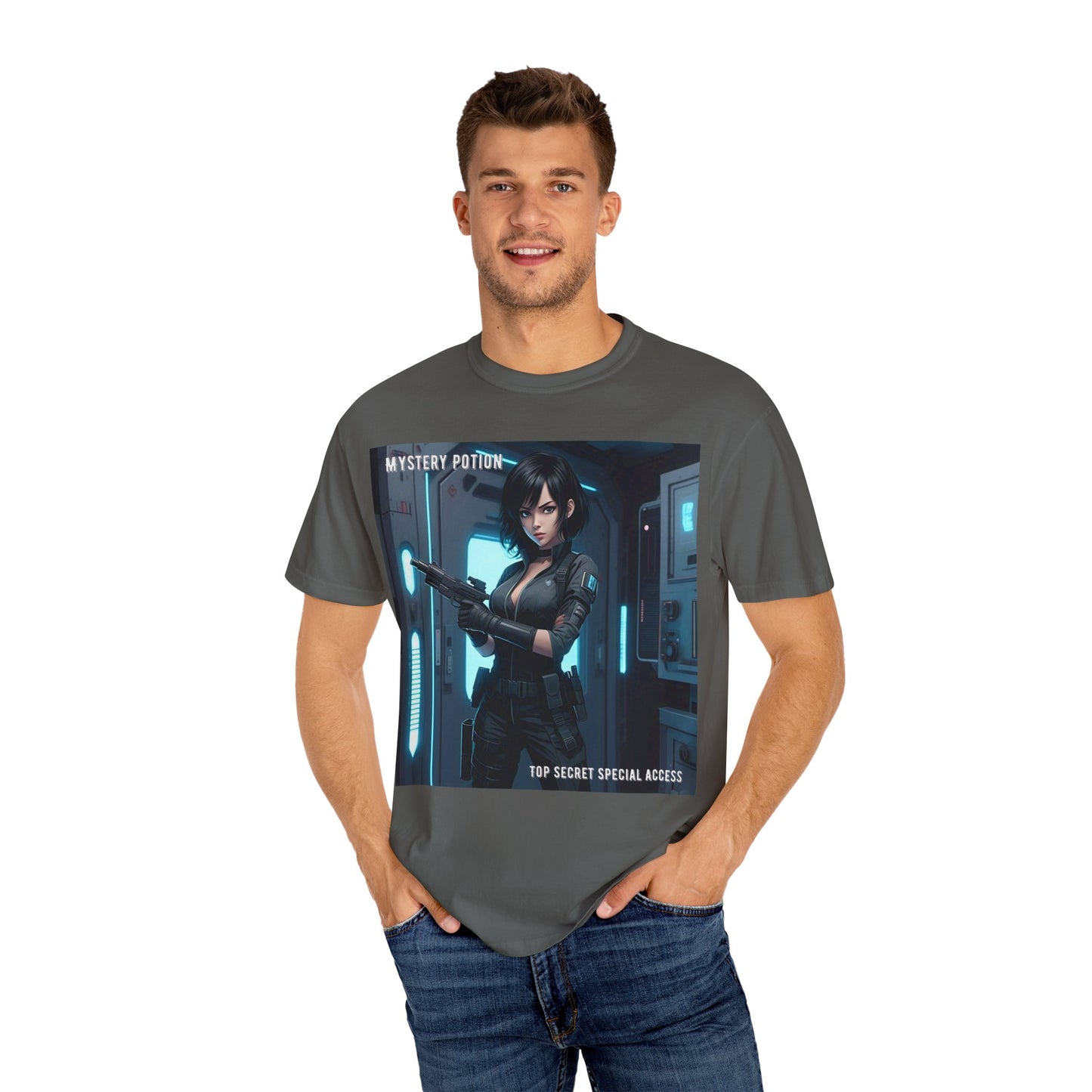 Mystery Potion Graphic Tee, Gamer T-Shirt, Unisex Clothing, Casual Wear, Birthday Gift, Top Secret Access Shirt