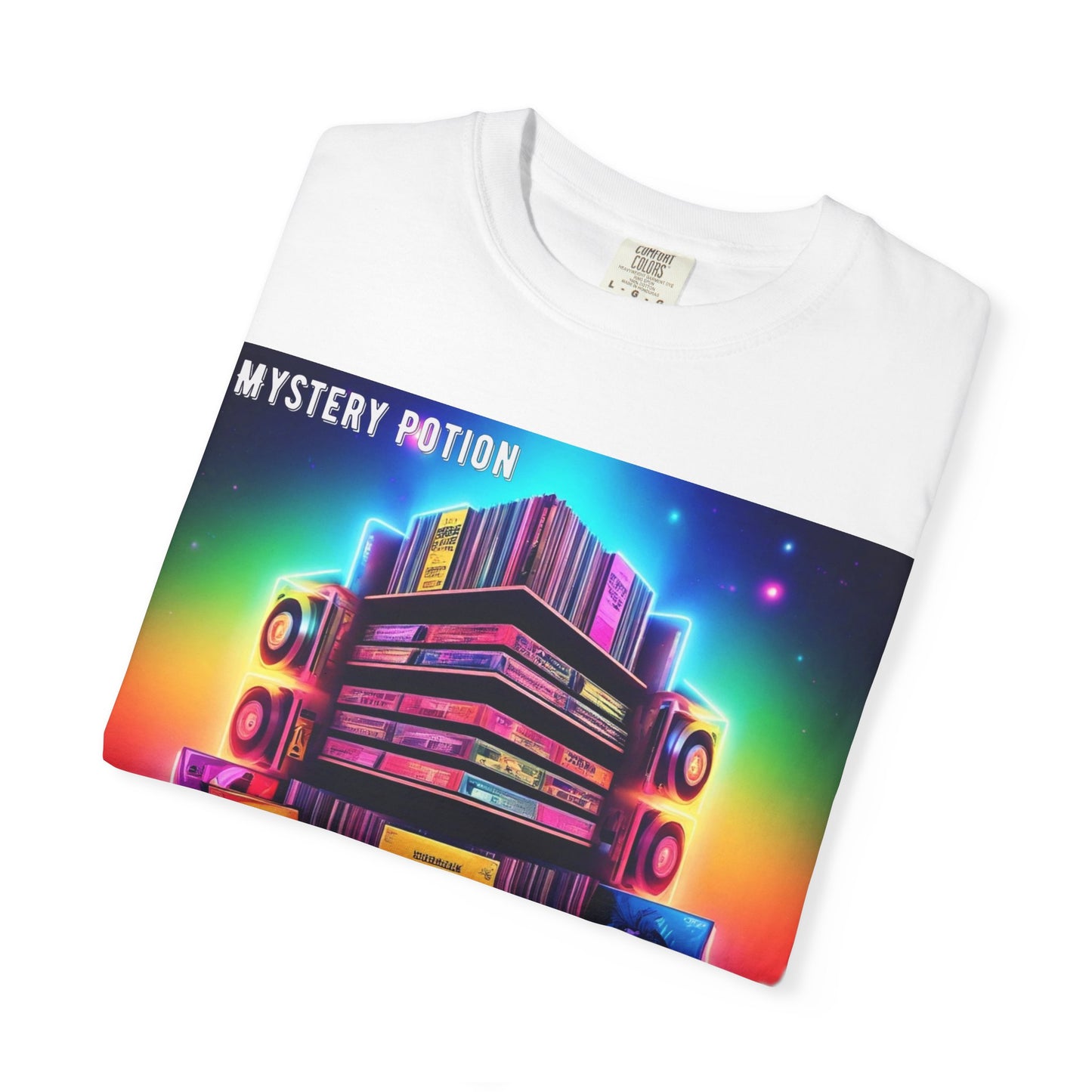 Lost In Time Vintage Vibe T-Shirt - Mystery Potion Graphic Tee, Unisex Casual Wear, Retro Music Lovers, Festival Apparel, Gift Idea