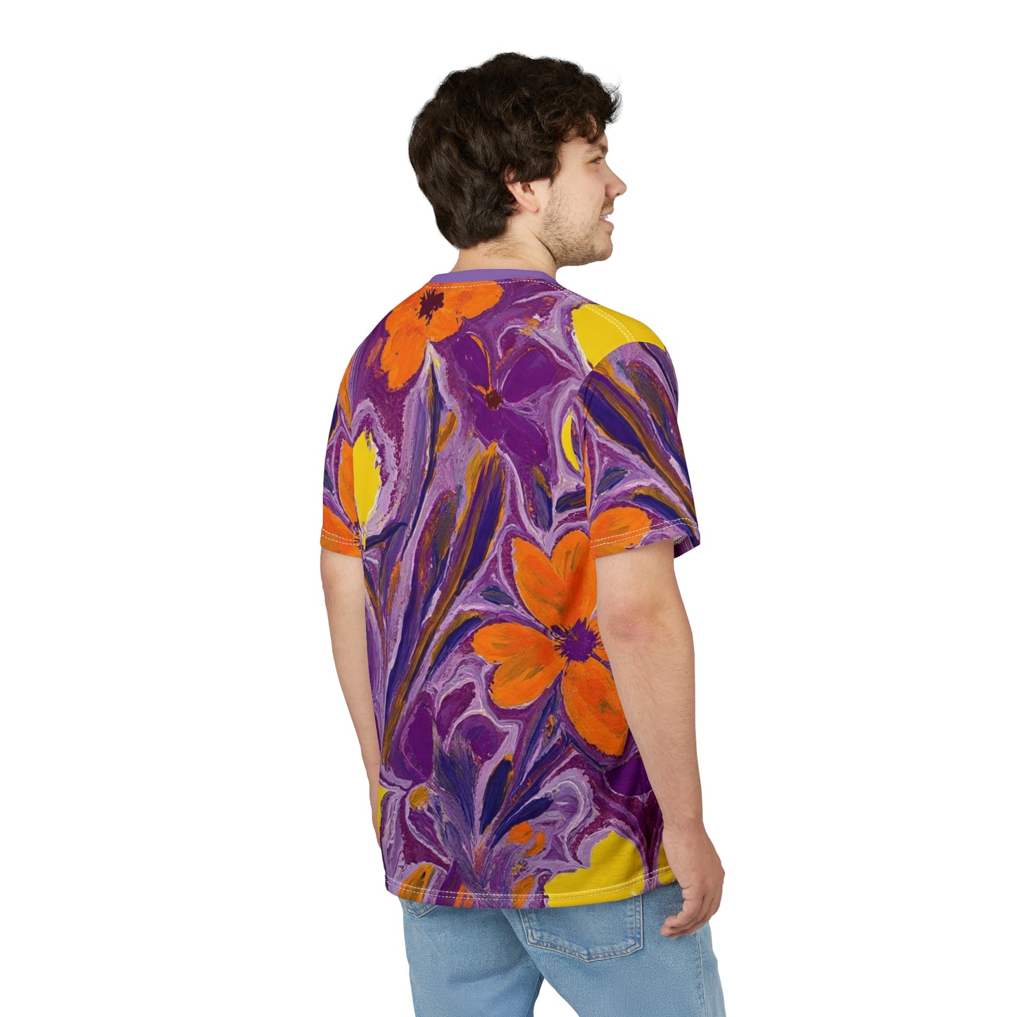Floral Art Unisex Tee, Vibrant Colorful Shirt, AOP T-Shirt, Summer Fashion, Gift for Her, Casual Wear