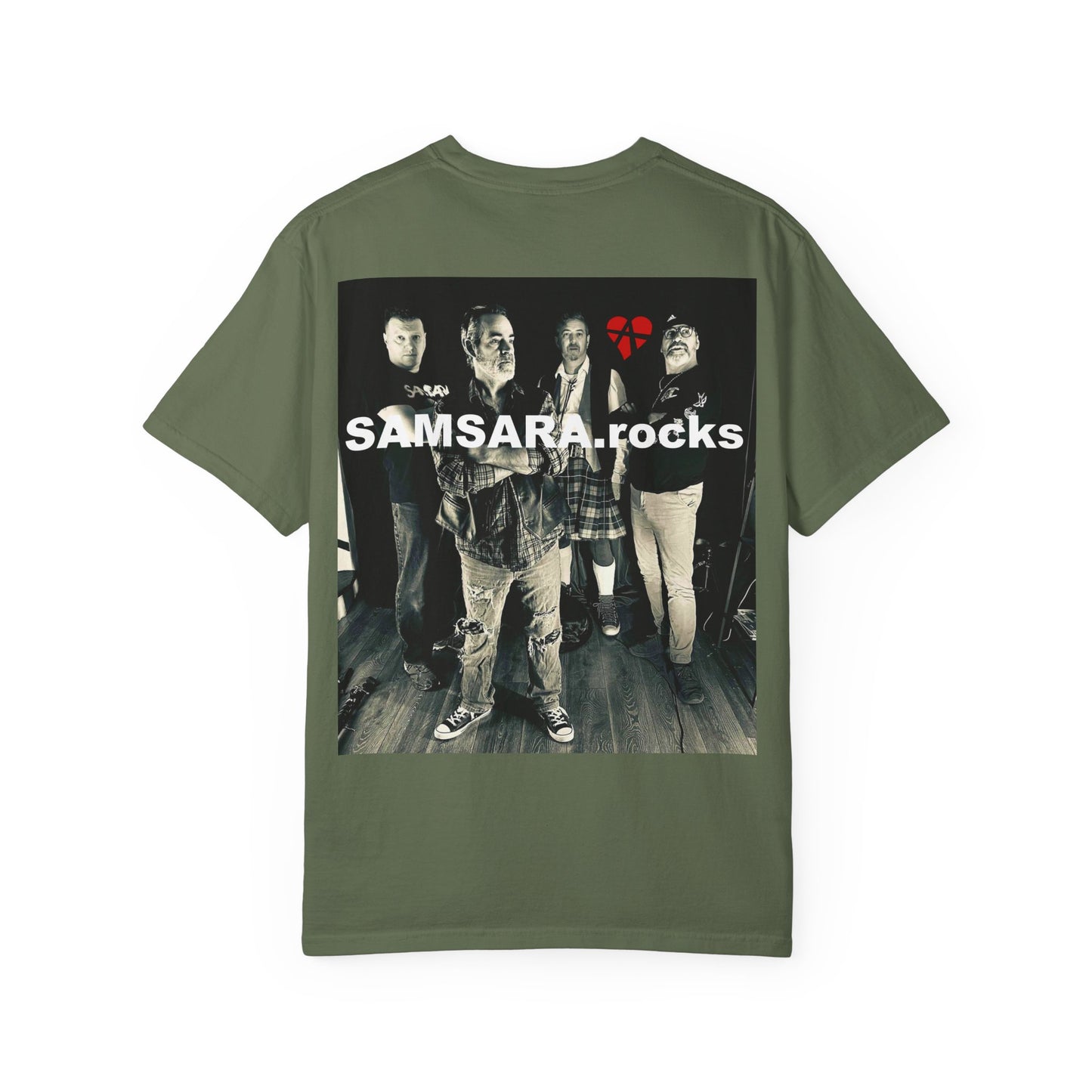 Samsara Unisex T-Shirt, Band Picture on back, Comfortable Graphic Shirt for Music Lovers, Perfect for Concerts, Gifts for Friends, Casual Wear, Street Style