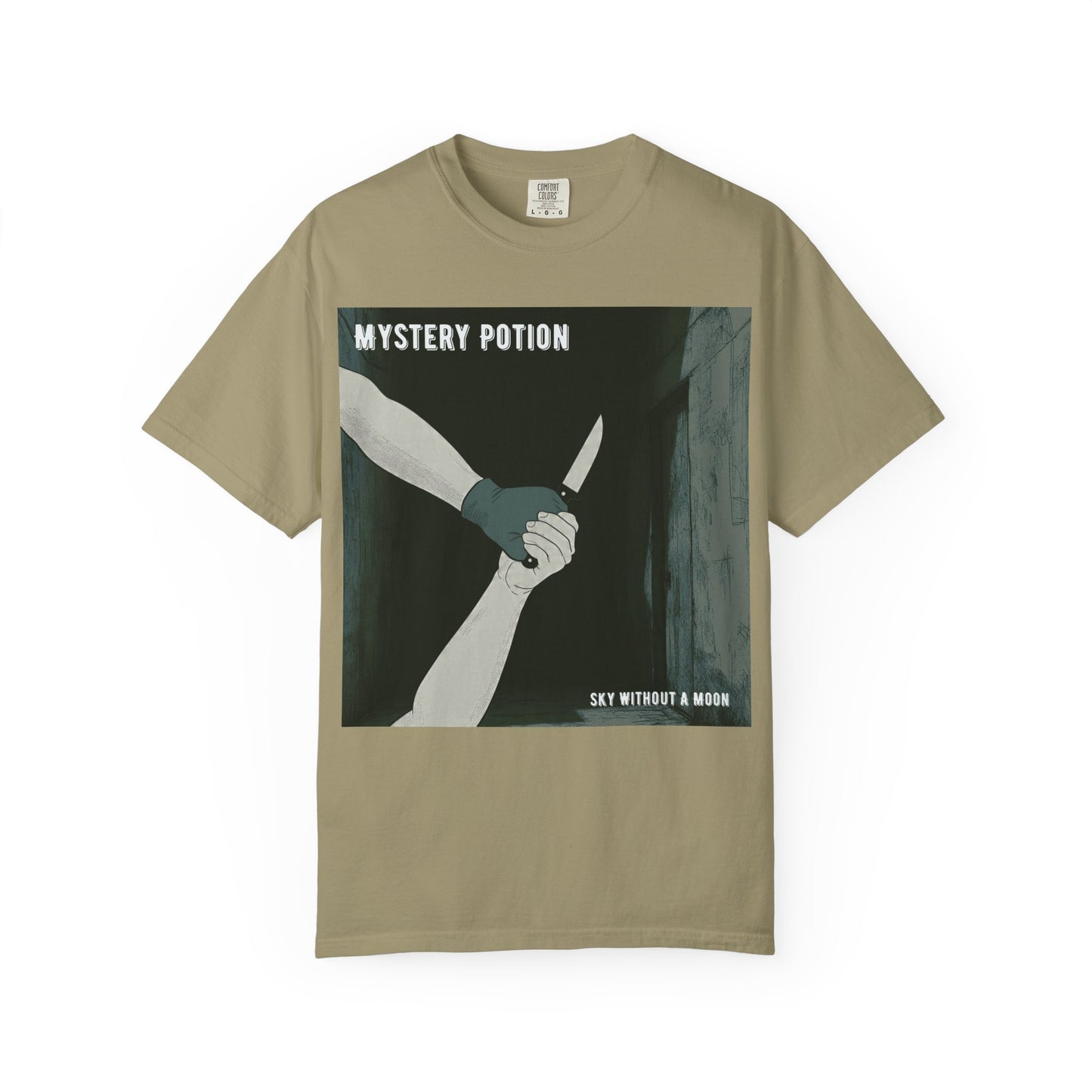 'Sky Without A Moon' by Mystery Potion Graphic Tee | Unisex Casual Wear, Artistic T-shirt, Unique Gift for Friends, Street Style Fashion, Gift for Occasions