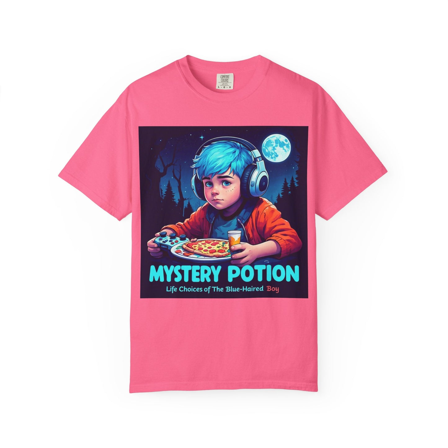 Mystery Potion T-shirt, Gamer Tee, Unisex Graphic Tee, Quirky Gift, Unique Design, Retro Vibe