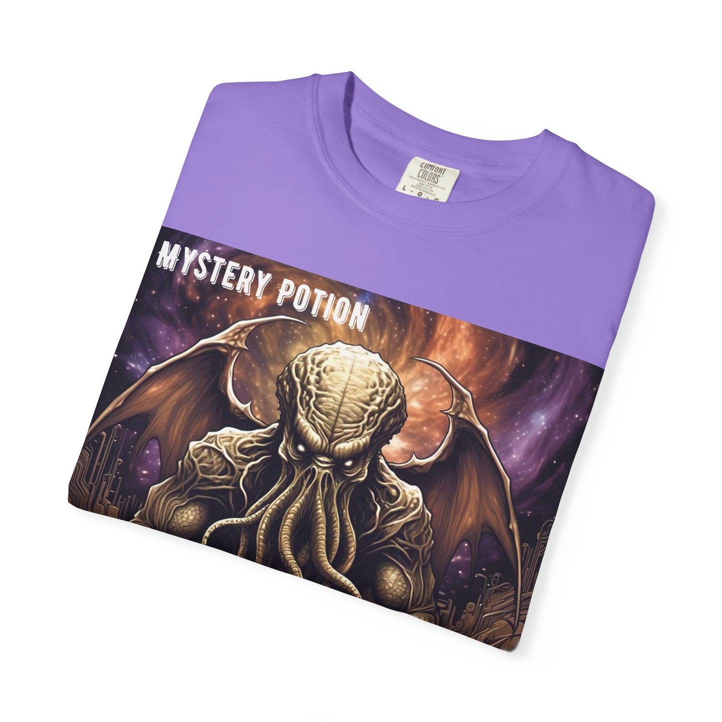 Mystery Potion Unisex T-Shirt, Cthulhu Inspired Tee, Gothic Apparel, Witchy Clothing, Halloween Outfit, Fantasy Fan Gift