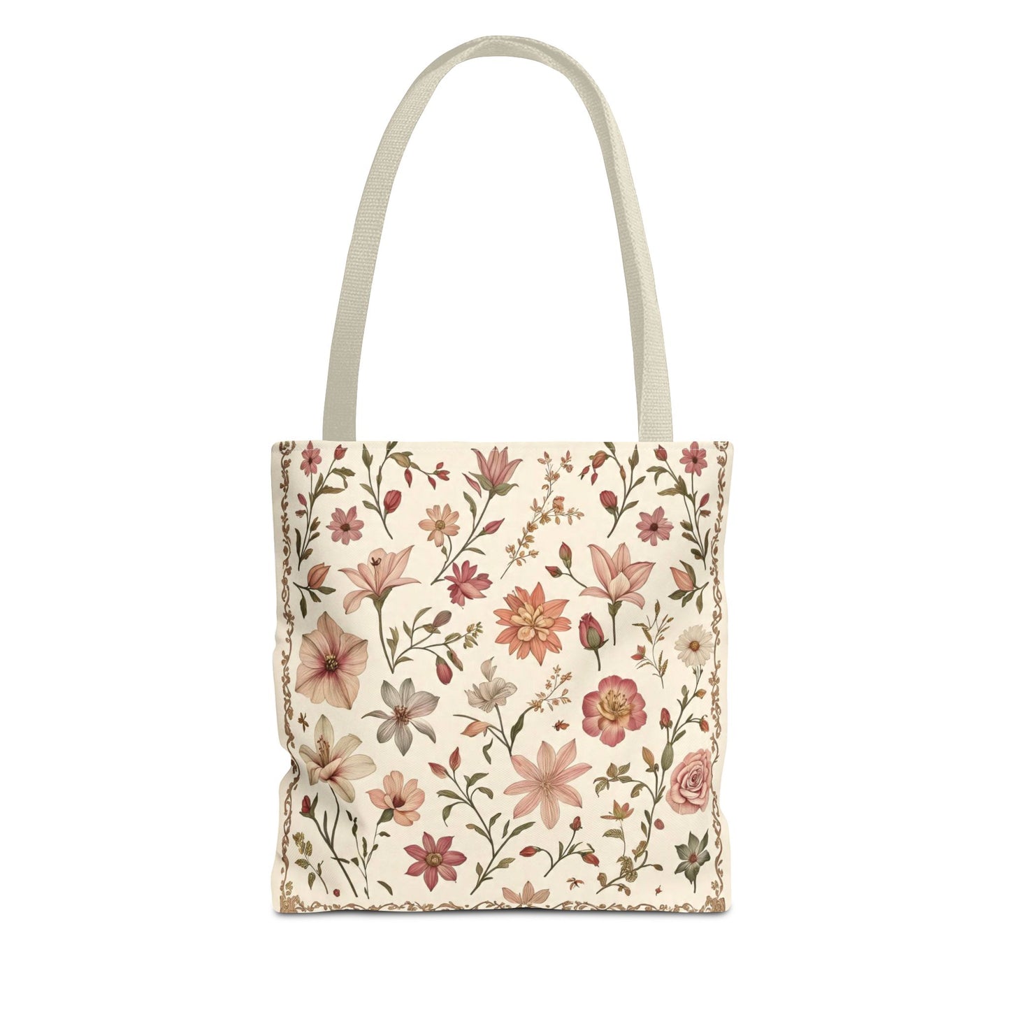 Floral Print Tote Bag - Stylish Everyday Carry, Eco-Friendly Shopping, Gift for Her, Beach Bag, Floral Tote