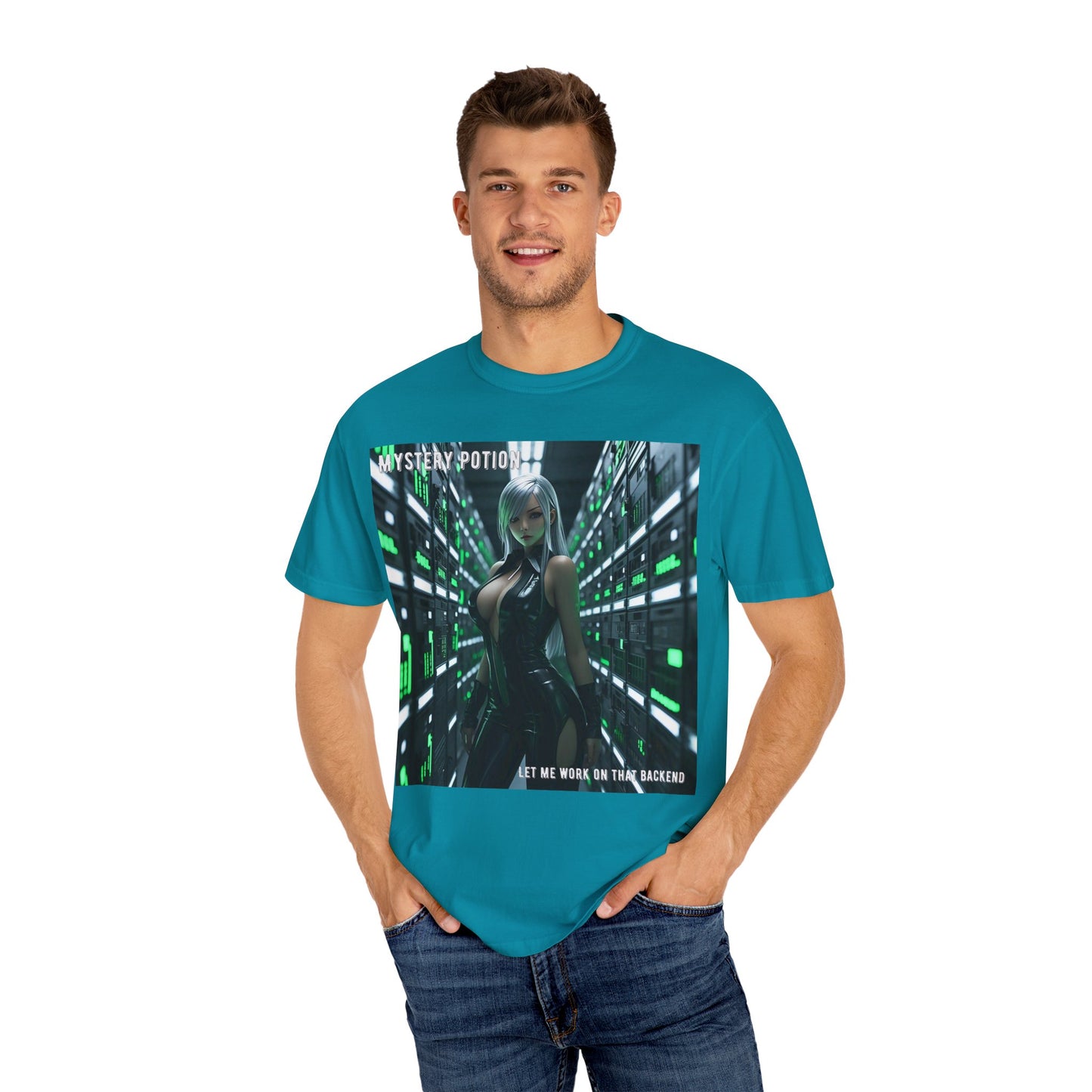 Mystery Potion Unisex T-Shirt, Gamer Tee, Backend Developer Gift, Fun Tech Graphic Shirt, Casual Outfit, Birthday Present