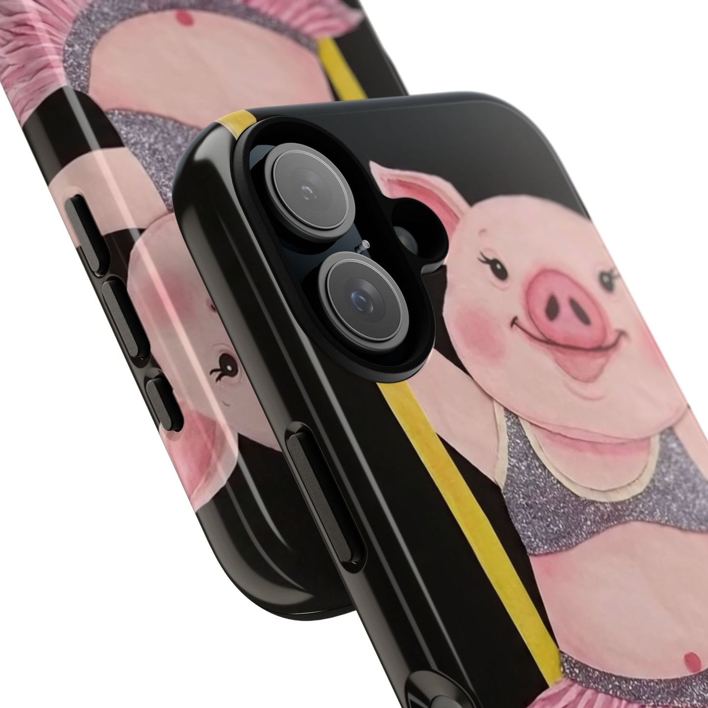 Pole Dancing Pig Tough Cases: Adorable Pig Phone Case for Animal Lovers, Cute Gift, Fun Accessory, Durable Protection, Unique Design