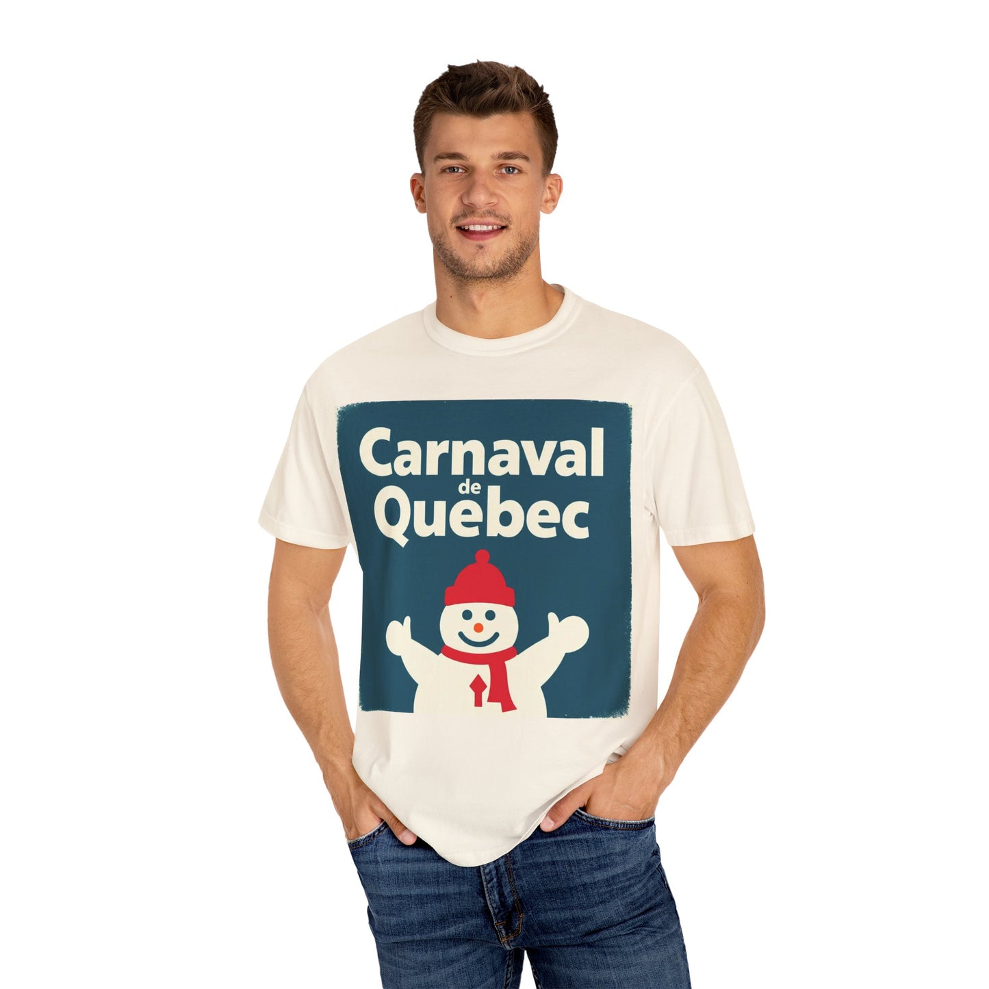 Quebec Carnaval Unisex T-Shirt, Winter Festival Tee, Handmade Vacation Souvenir, Holiday Gift Apparel, Quebec Celebration Shirt