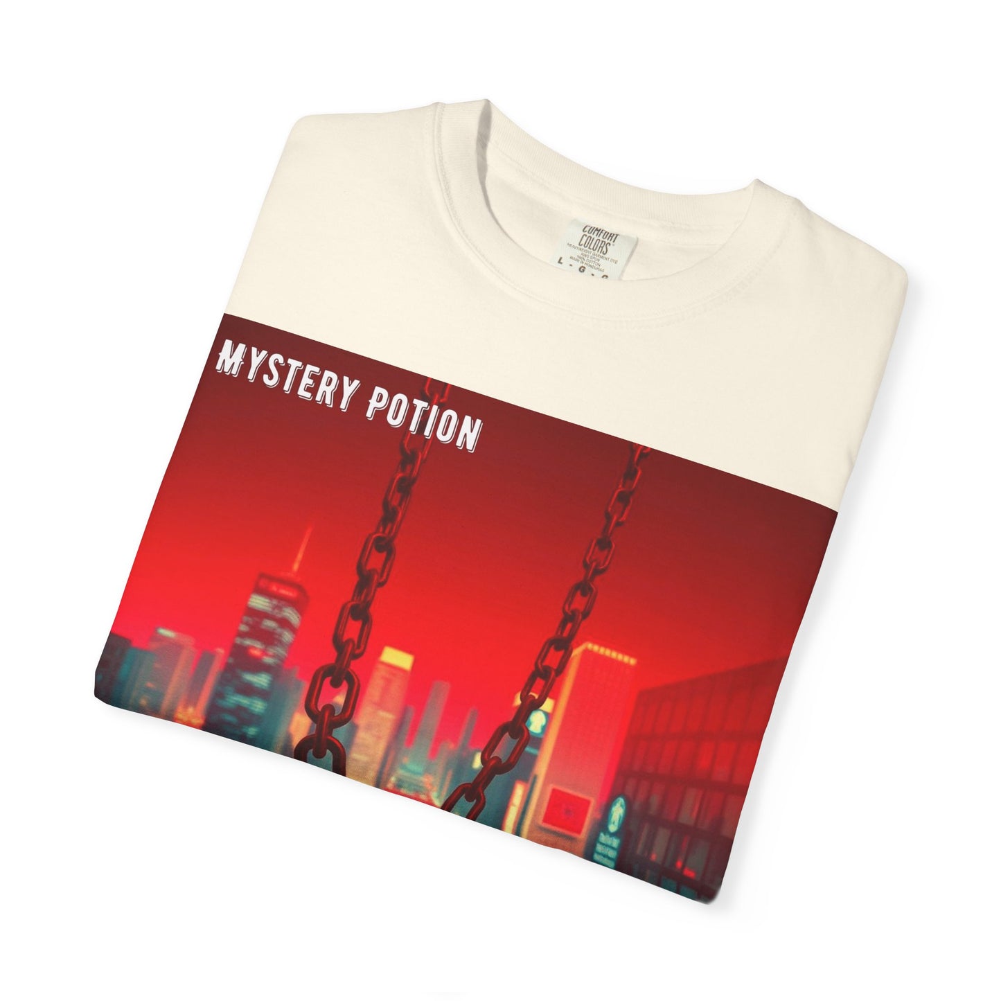 Mystery Potion Urban T-Shirt, Retro Graphic Tee, Unisex Streetwear, Casual Wear, Gift for Art Lovers, Music Festival Apparel