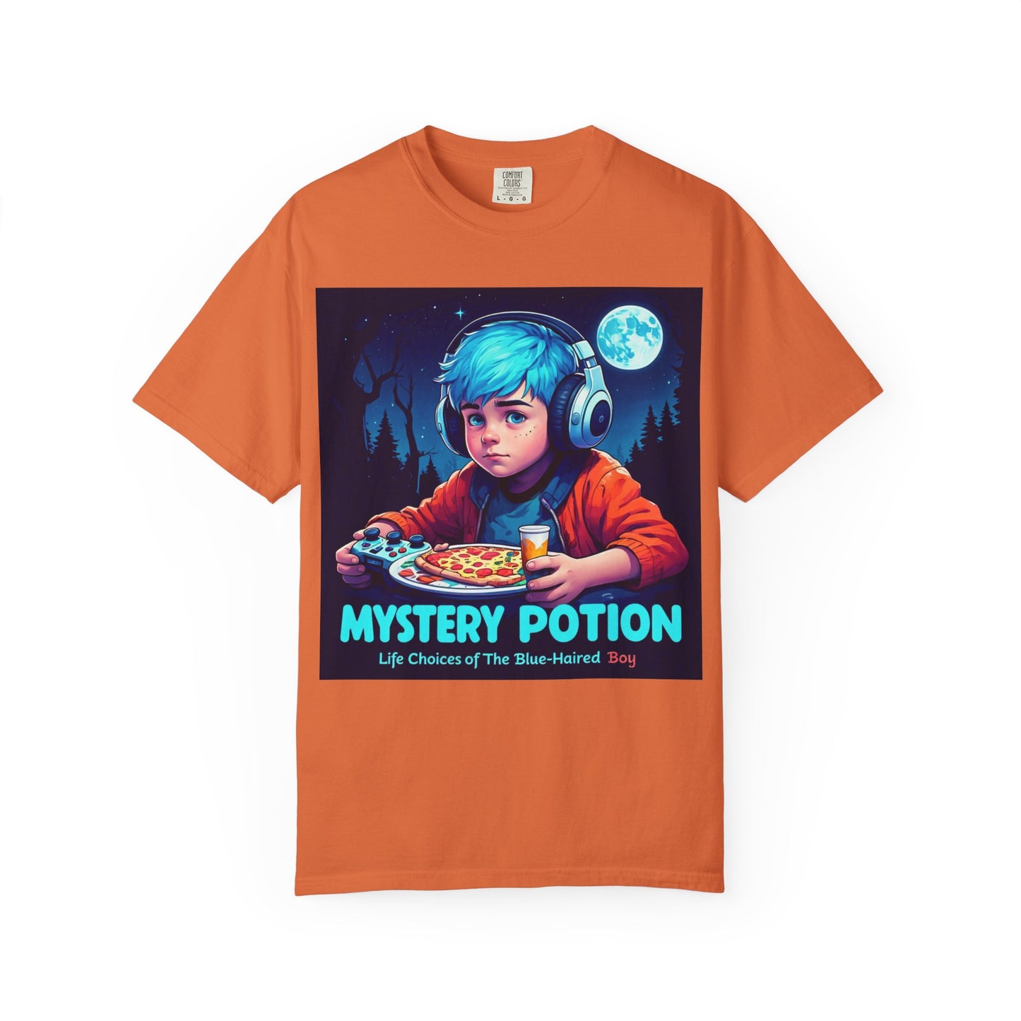 Mystery Potion T-shirt, Gamer Tee, Unisex Graphic Tee, Quirky Gift, Unique Design, Retro Vibe