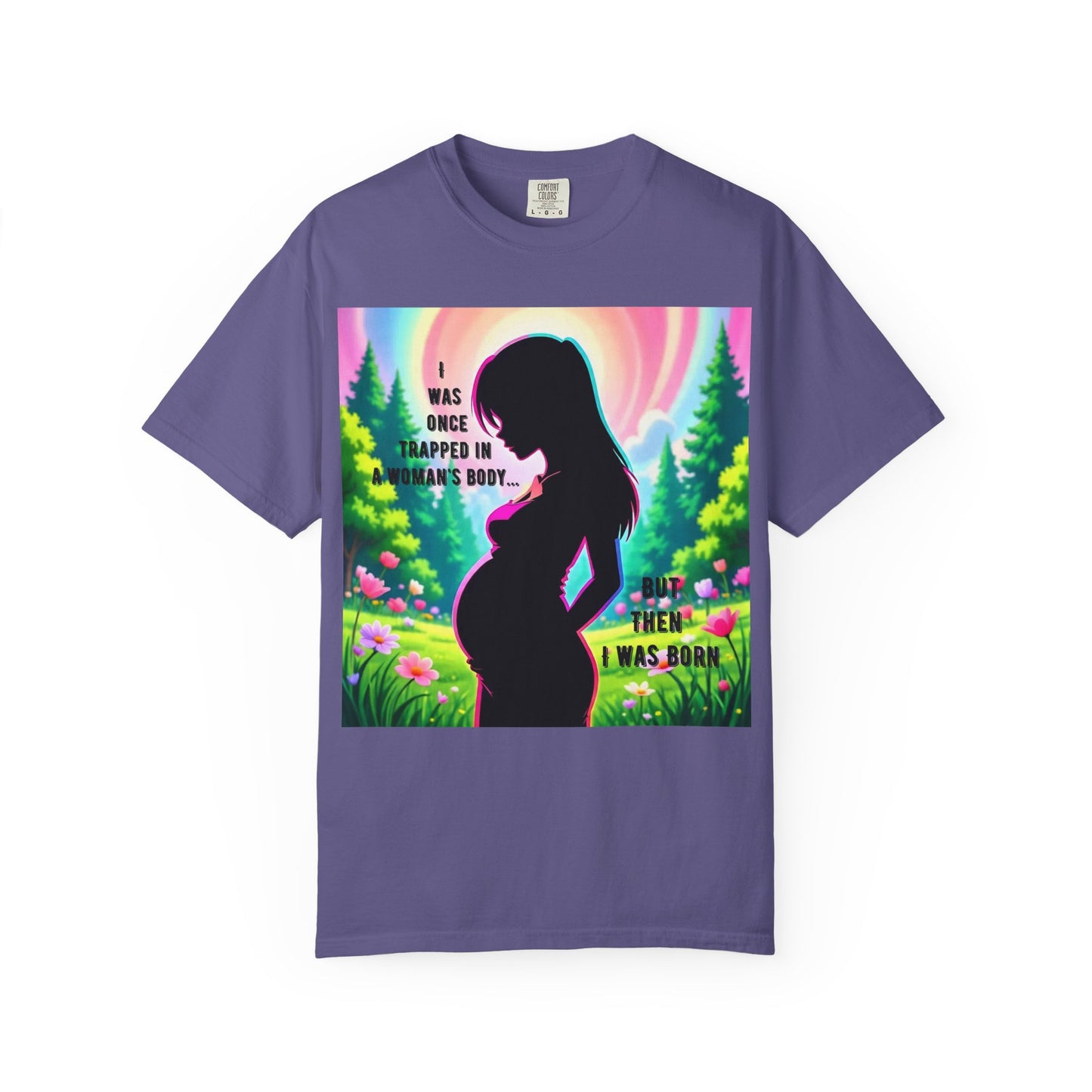 Maternity T-Shirt: I Was Once Trapped in Mom's Body, Pregnancy Gift, Baby Shower Shirt, Unisex Tee for Moms, Expecting Mothers