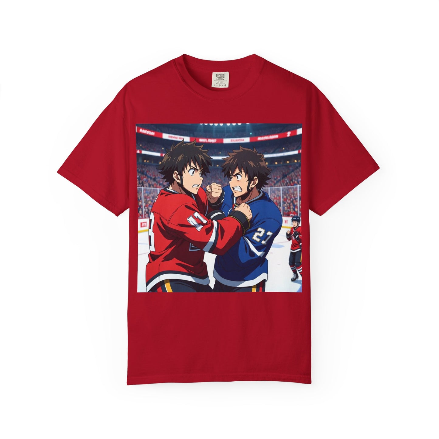 Hockey Fight T-Shirt | Unisex Vintage Graphic Tee | Perfect for Gamers | Gift for Fans | Casual Wear | Anime Rivalry Streetwear