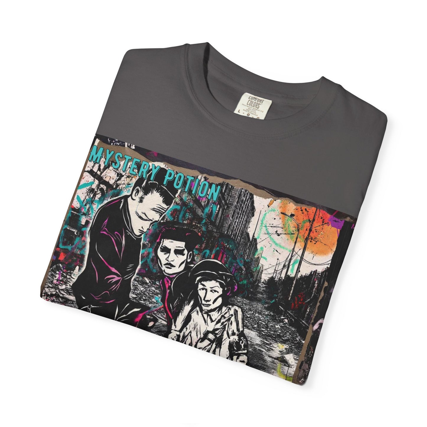 'You Think The World Is Overpopulated' by Mystery Potion, Street Art Unisex T-Shirt - Alternative Fashion, Graphic Tee for Music Lovers, Gifting, Urban Style, Everyday Wear