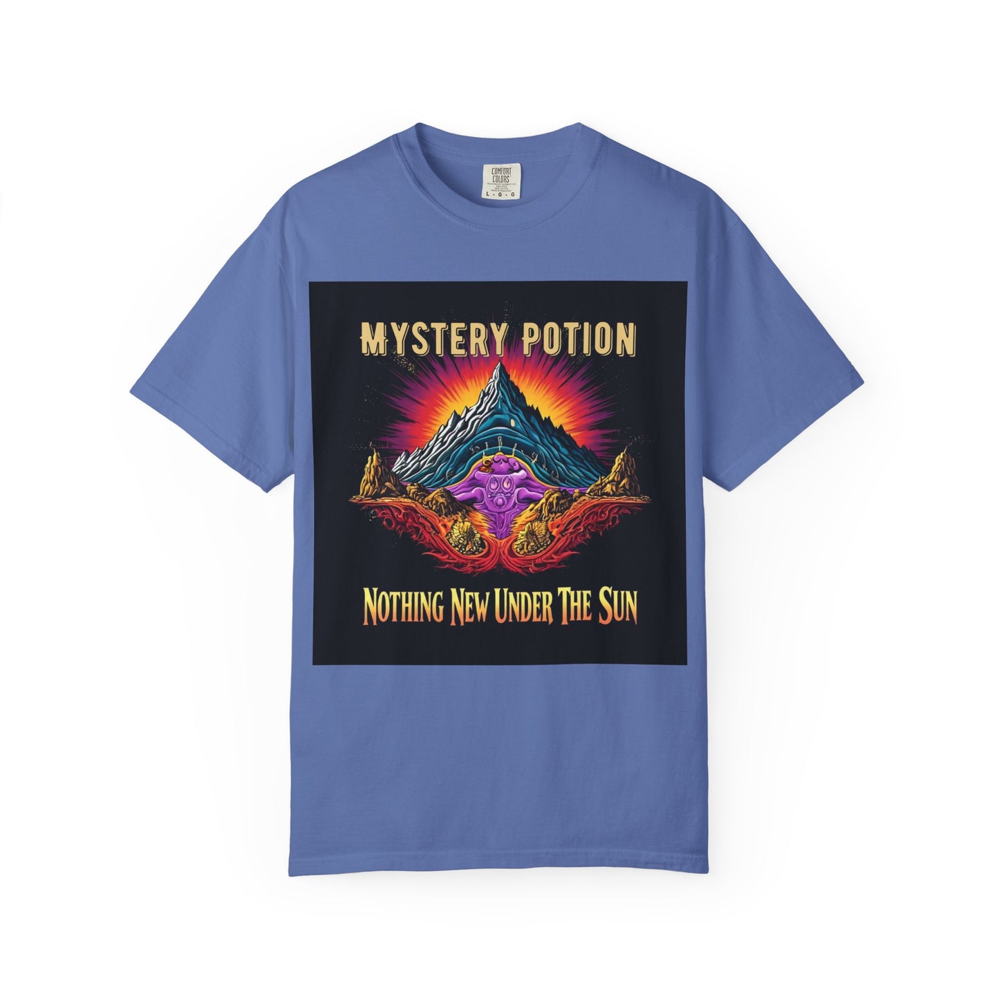 Mystical Graphic T-Shirt, "Nothing New Under The Sun" Vintage Aura Tee, Unisex Casual Wear, Unique Gift for Nature Lovers, Festival Essentials, Eco-Friendly Fashion