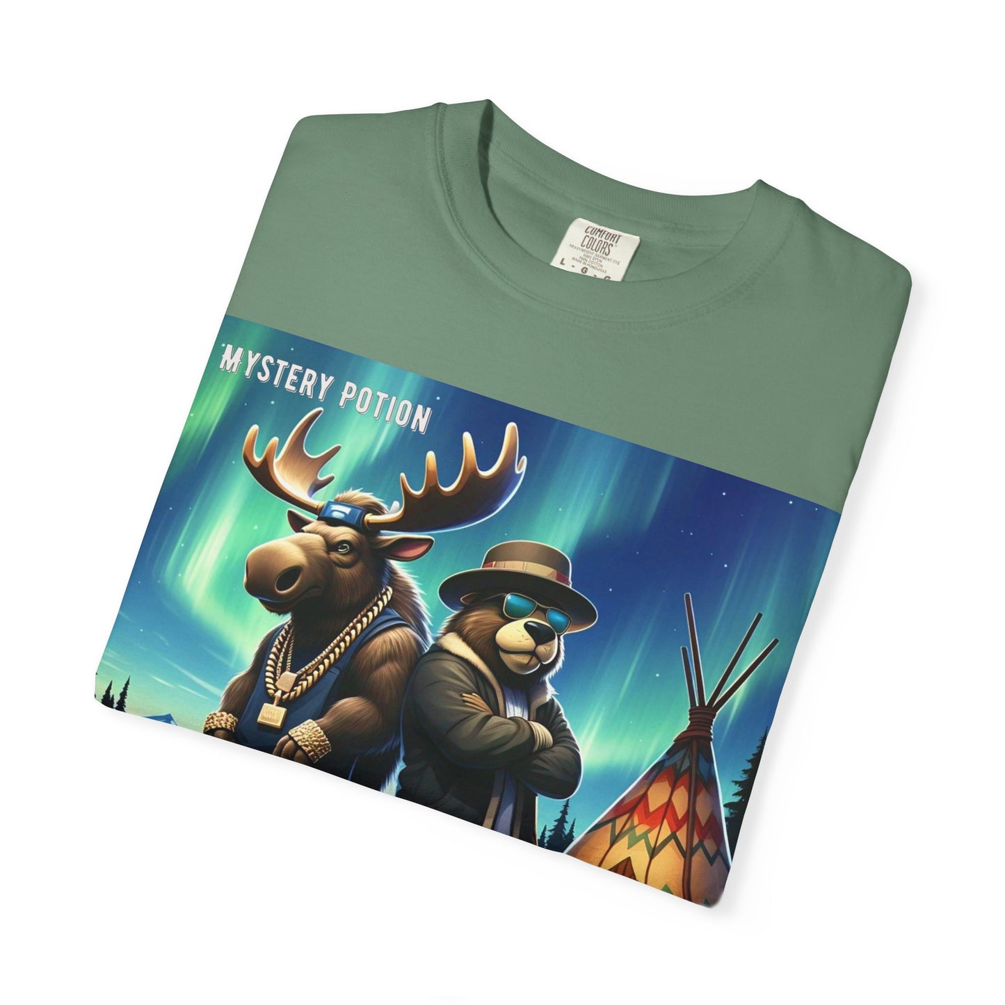 'Land Of The Silver Birch' by Mystery Potion,  Unisex Garment-Dyed T-shirt