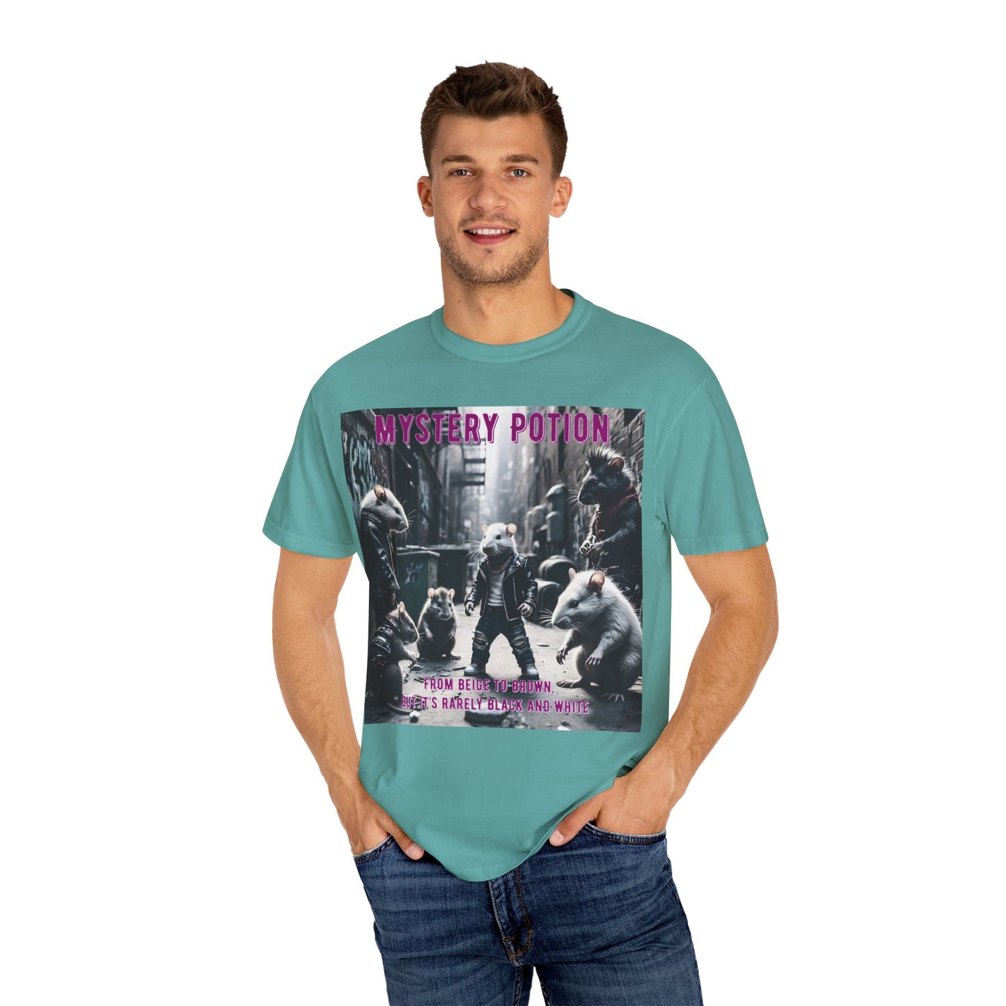 'From Beige to Brown, but it's Rarely Black and White' by Mystery Potion, Anti-Racism Statement Unique Graphic Tee, Mystery Potion's Unity in Diversity Unisex T-Shirt, Casual Wear, Festival Fashion, Summer Style