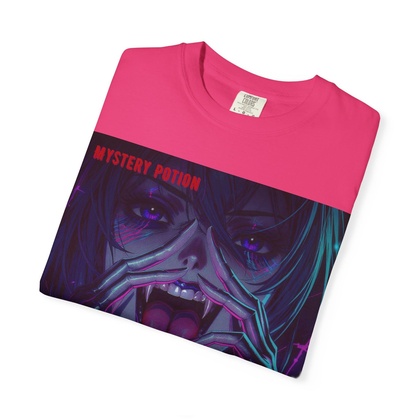 'Beneath The All-Mocking Tongue' by Mystery Potion Unisex Garment-Dyed T-shirt