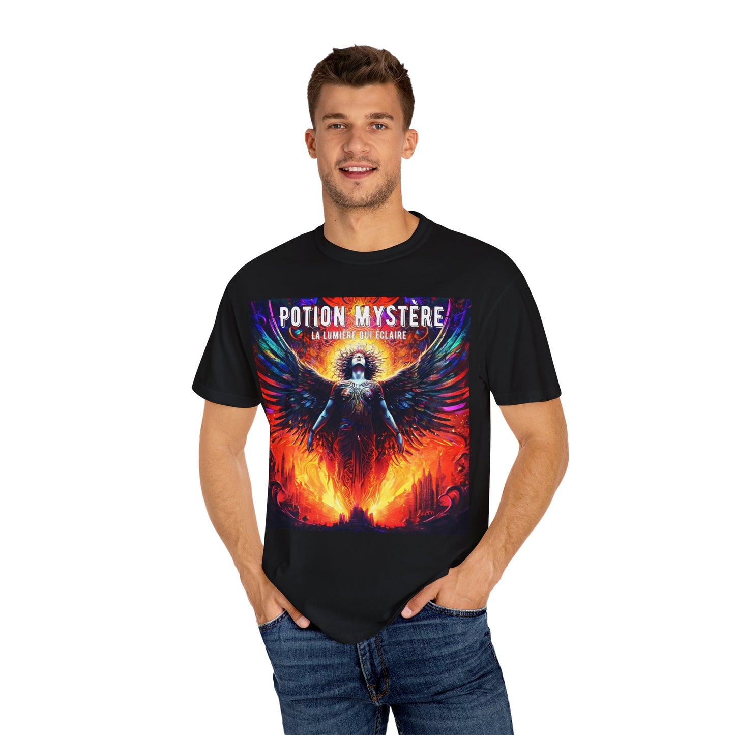 Mystical Graphic Tee - Potion Mystere Unisex T-Shirt, Boho Fashion, Festival Wear, Witchy Style, Gift for Occult Lovers
