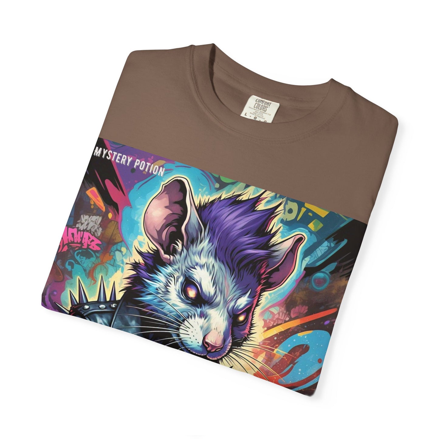 Punk Rock Rodent T-Shirt, Unisex Graphic Tee, Edgy Casual Wear, Alternative Fashion, Gift for Music Lovers, Festival Apparel