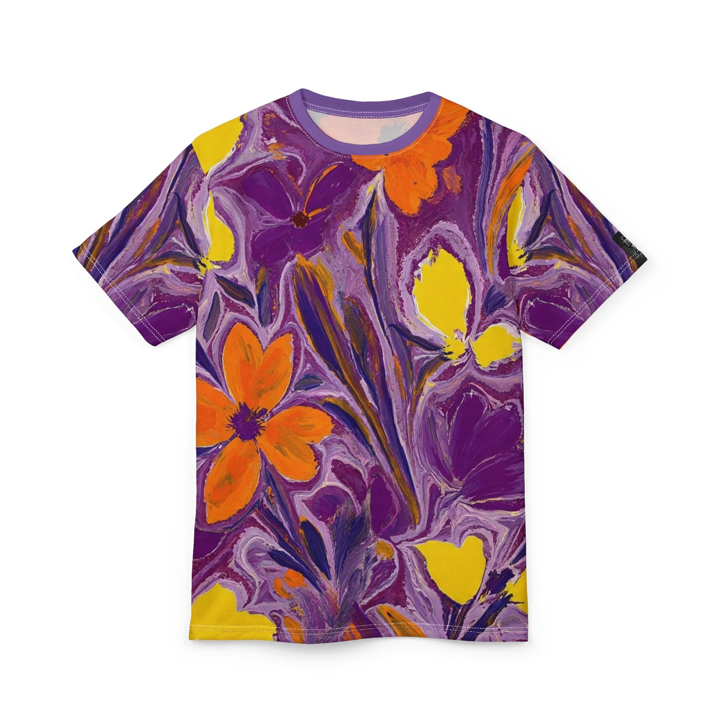 Floral Art Unisex Tee, Vibrant Colorful Shirt, AOP T-Shirt, Summer Fashion, Gift for Her, Casual Wear