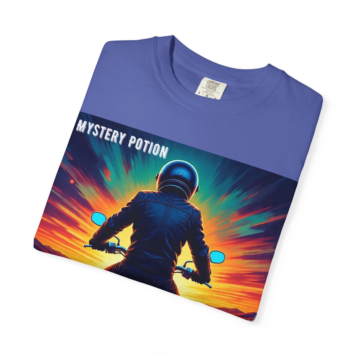 'The Road is Calling' by Mystery Potion Adventure T-Shirt, Motorcycle Gift, Road Trip Tee, Vintage Style Shirt, Unisex Graphic Tee, Outdoor Enthusiast Apparel