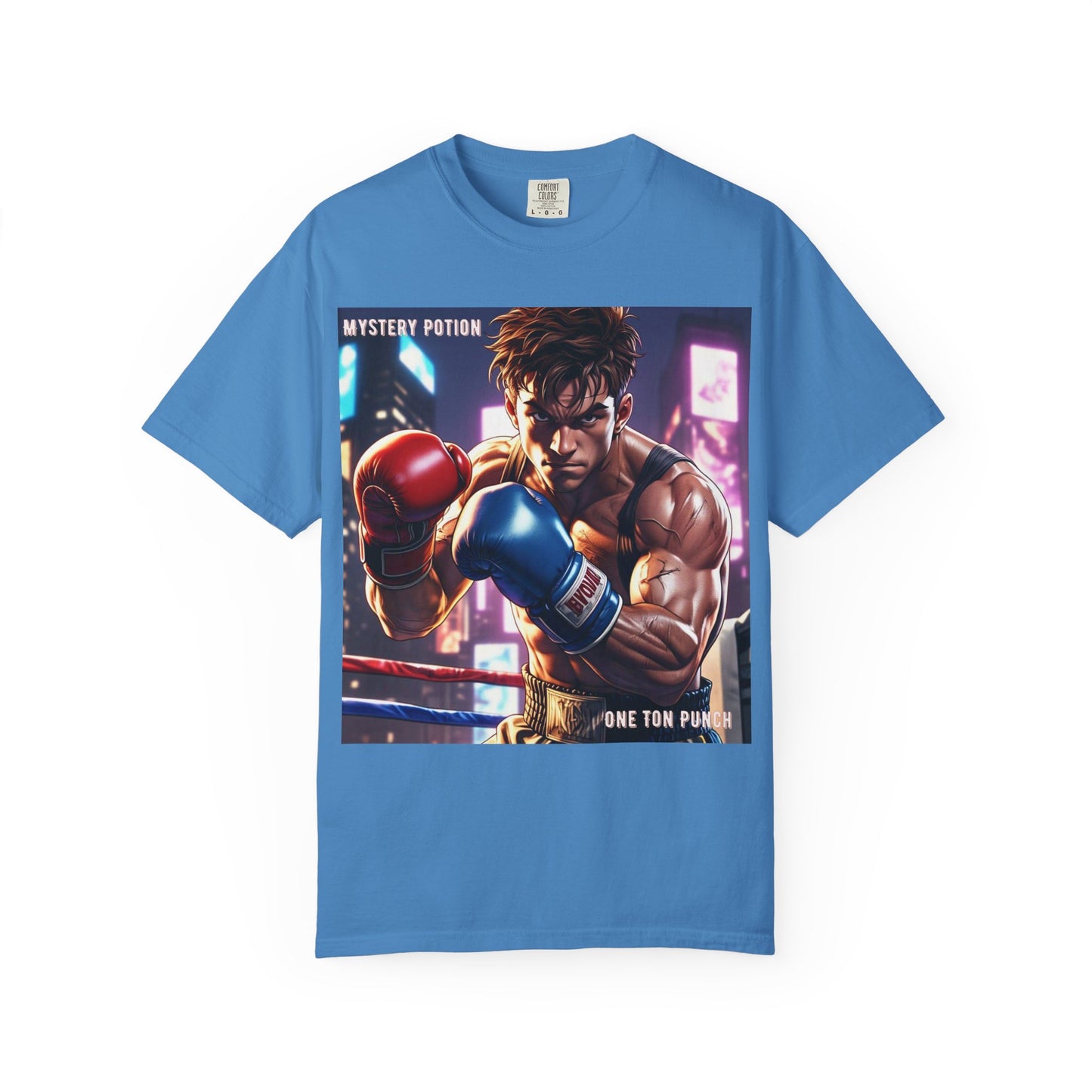 'One Ton Punch' by Mystery Potion, Boxer T-Shirt, Unisex Graphic Tee, Gift for Gamers, Vintage Style Shirt, Cool Casual Wear, Streetwear Fashion