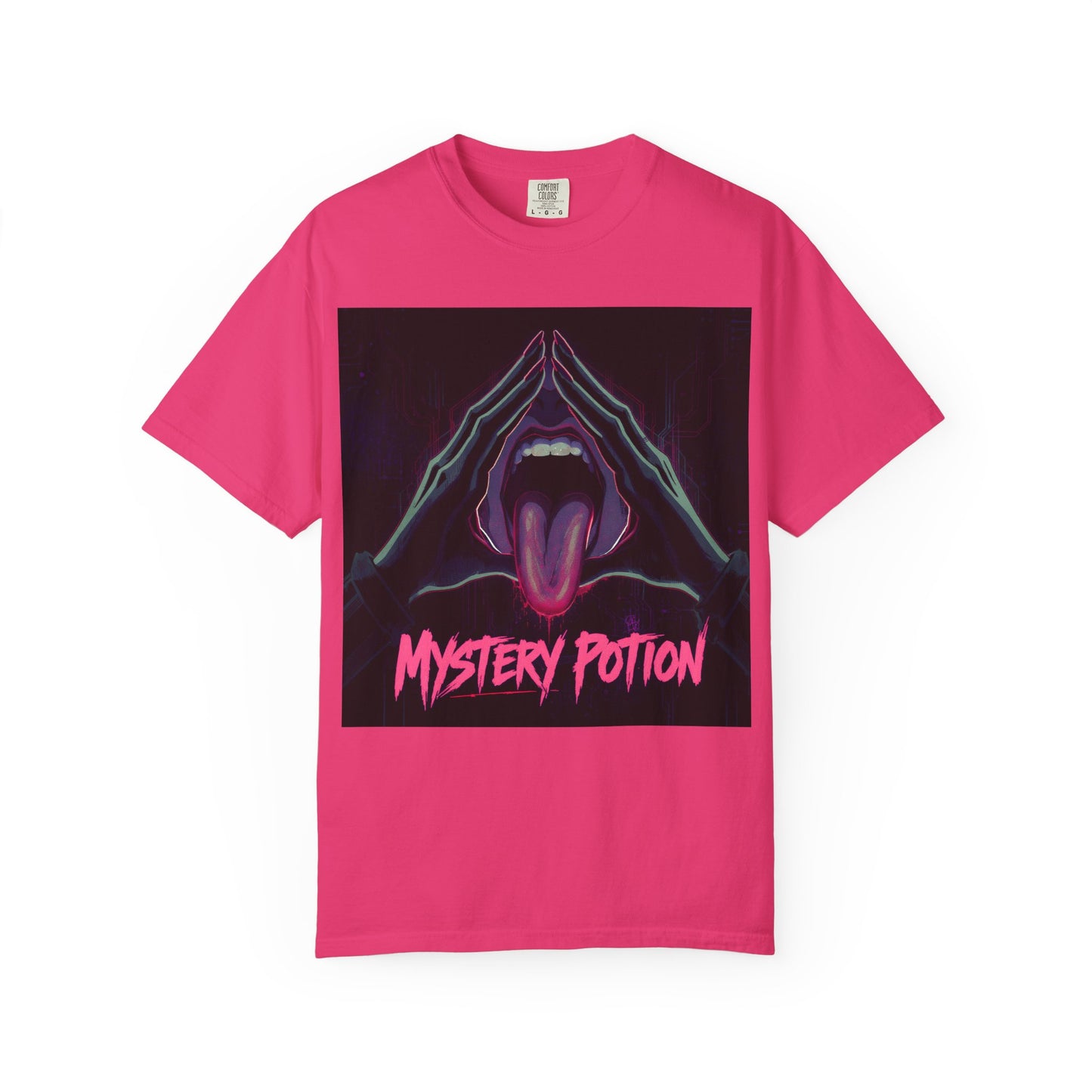 Mystery Potion Graphic Tee, Unisex T-Shirt for Festivals, Gift for Friends, Retro Vibes, Statement Shirt