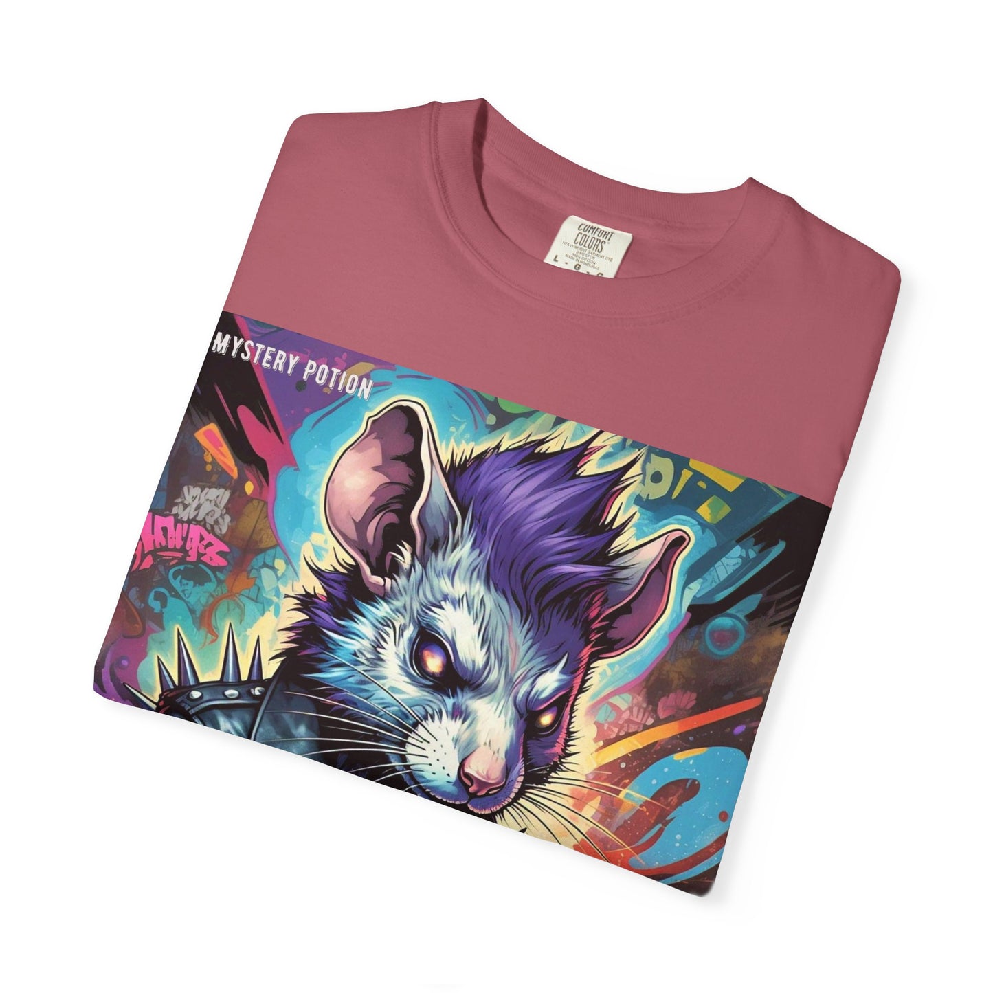 Punk Rock Rodent T-Shirt, Unisex Graphic Tee, Edgy Casual Wear, Alternative Fashion, Gift for Music Lovers, Festival Apparel