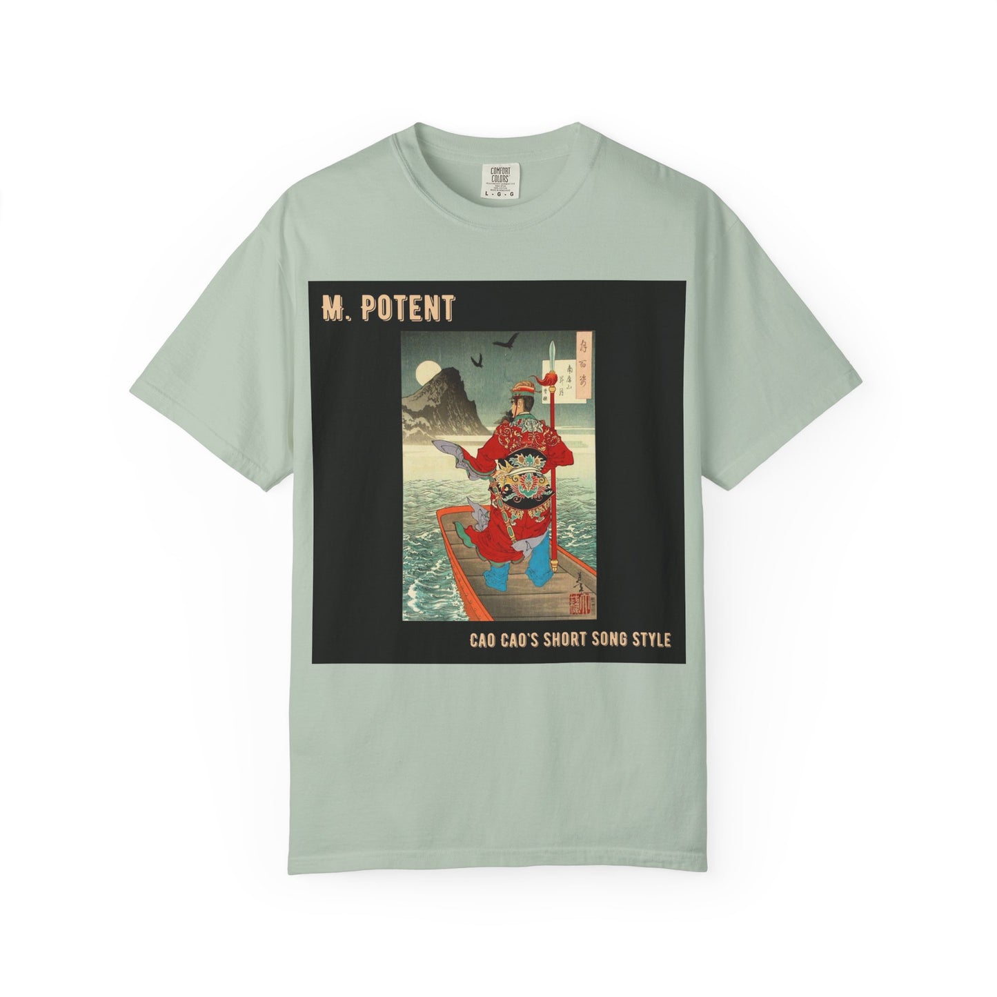 M. Potent Unisex Garment-Dyed T-Shirt, Casual Tee, Graphic Shirt, Streetwear Fashion, Gift for Music Lovers, Unique Style