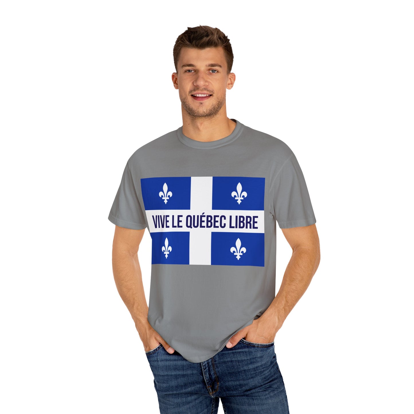 Vive le Québec Libre T-Shirt, Unisex Garment-Dyed Tee for Patriotic Celebrations, Canadian Pride Shirt, Quebec Independence Day [...]