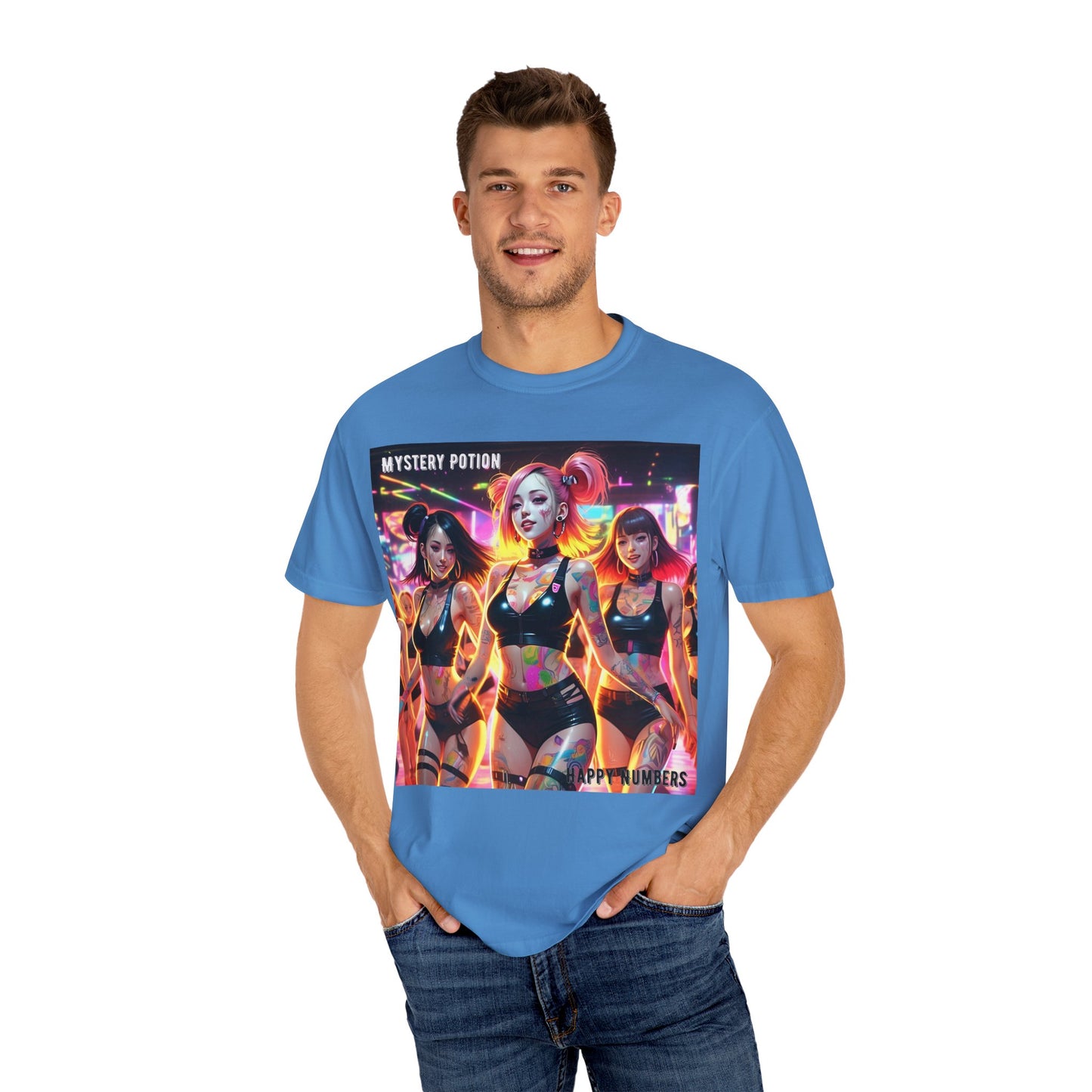 Mystery Potion Unisex T-Shirt, Trendy Graphic Tee for Women, Summer Festival Shirt, Edgy Streetwear, Gifts for Gamers, Cool Casual Wear