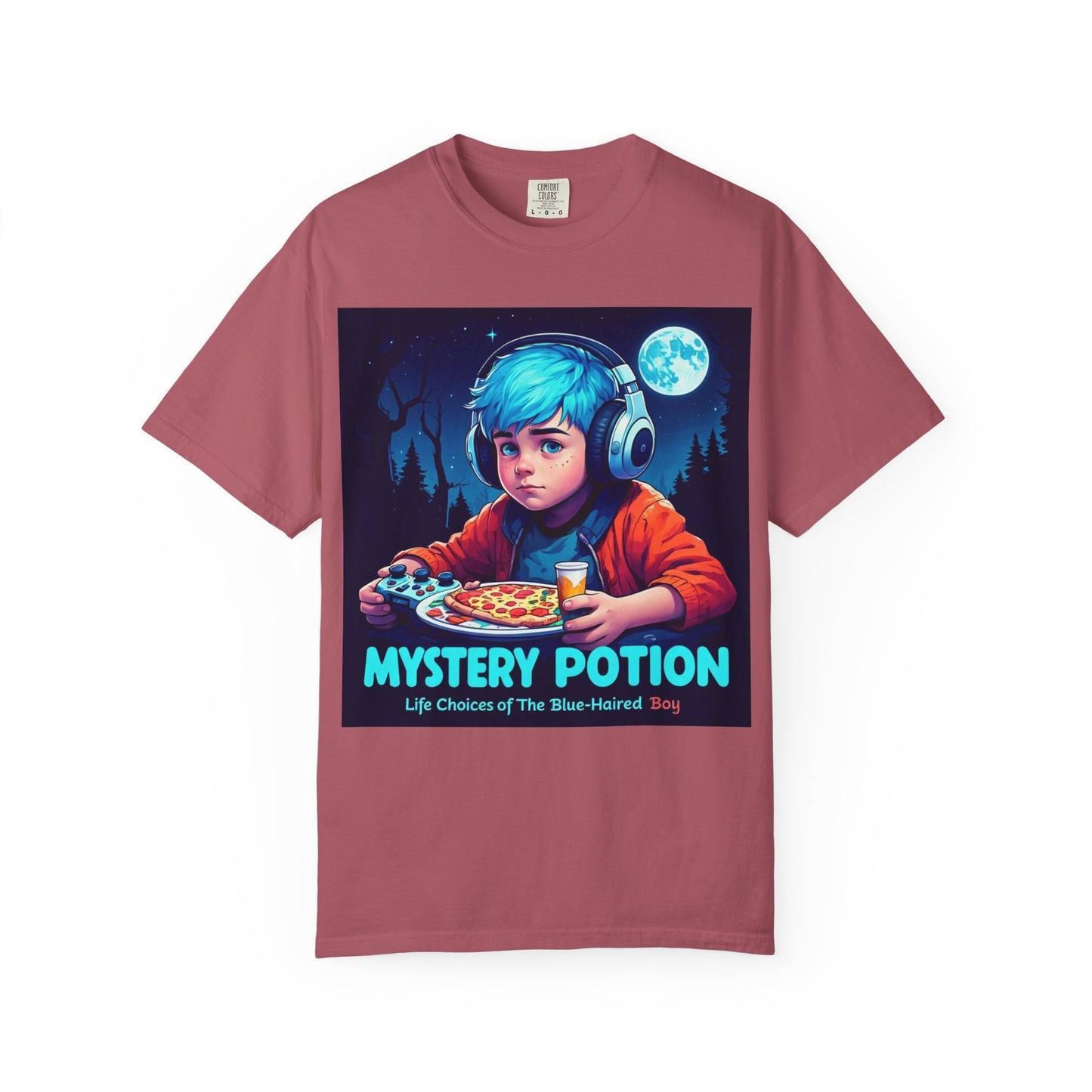 Mystery Potion T-shirt, Gamer Tee, Unisex Graphic Tee, Quirky Gift, Unique Design, Retro Vibe
