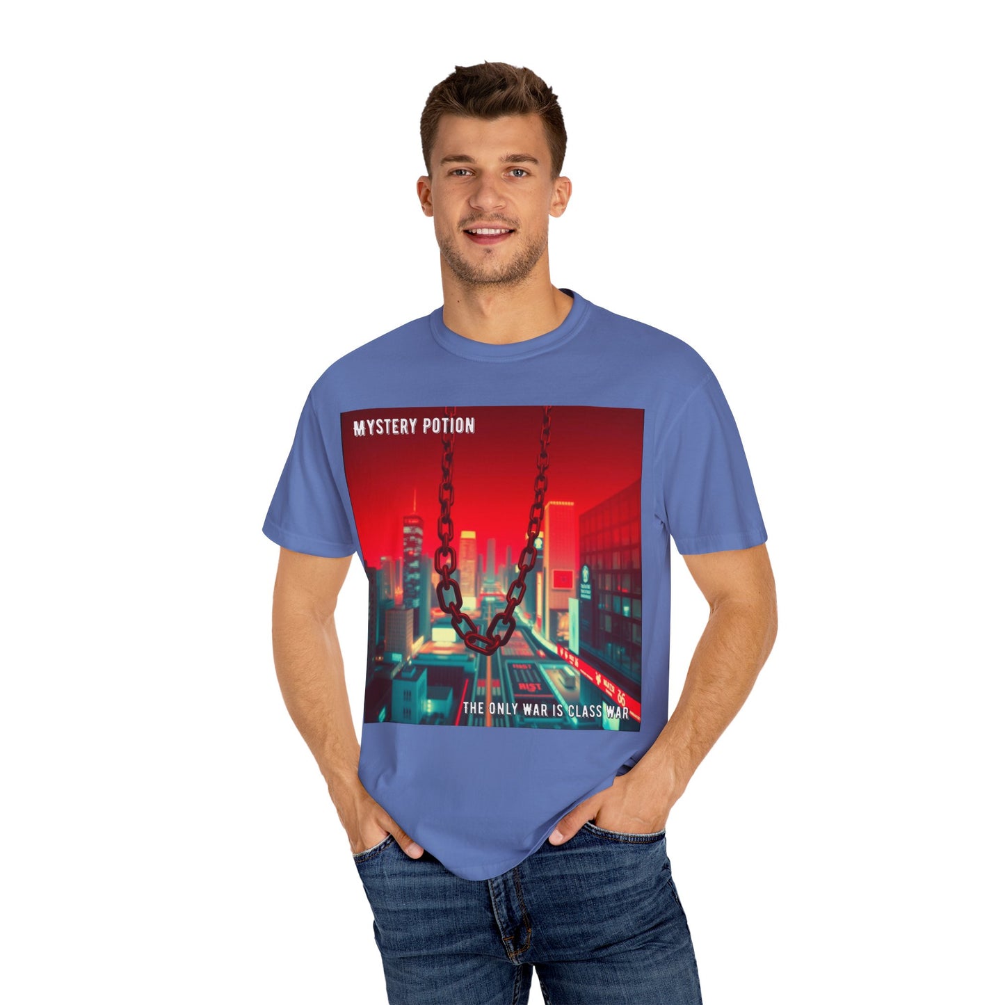 Mystery Potion Urban T-Shirt, Retro Graphic Tee, Unisex Streetwear, Casual Wear, Gift for Art Lovers, Music Festival Apparel