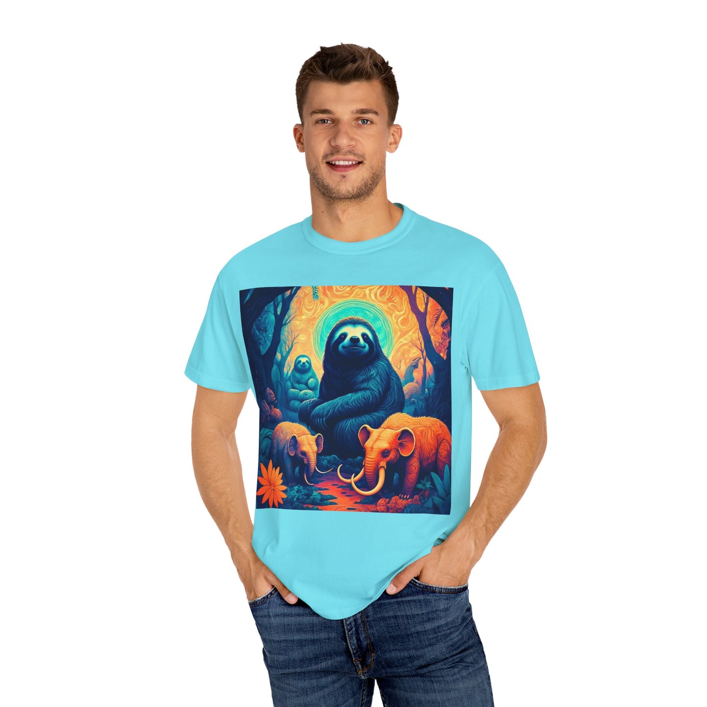 Vibrant Wildlife T-Shirt - Unisex Garment-Dyed Tee, Nature Lover Gift, Animal Art Shirt, Eco-Friendly Fashion, Summer Essentials