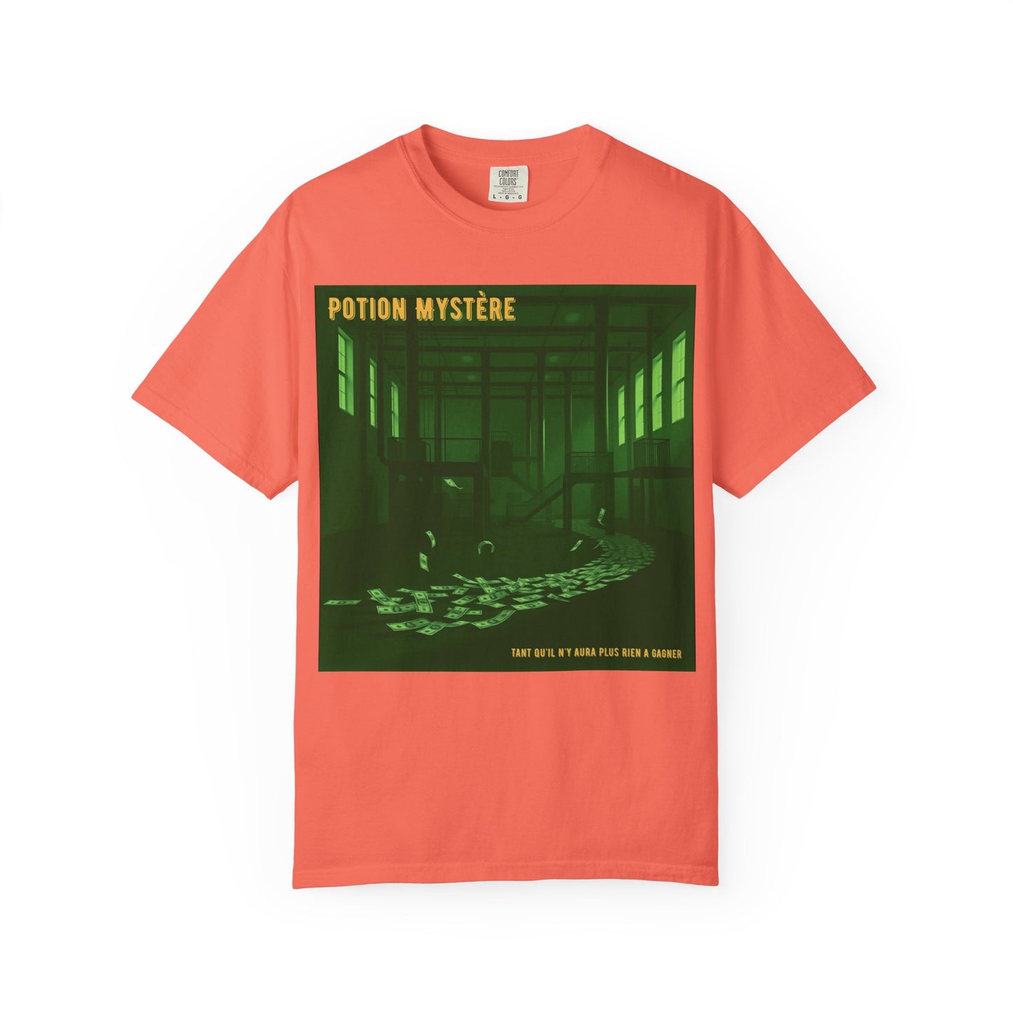 'Tant Qu'il N'Y Aura Plus Rien À Gagner' par Potion Mystère, Money Trail Unisex T-Shirt, Vintage Graphic Tee, Gift for Industrial Music Lovers, Casual Wear, Unique Graphic Shirt