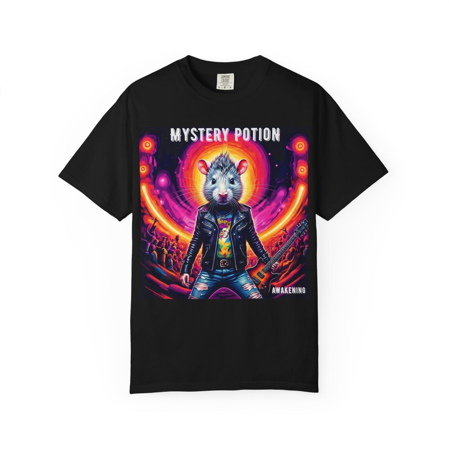 Mystical Hamster Graphic Tee | Unisex Edgy T-Shirt, Perfect for Festivals, Concerts, Gifts, Casual Wear, and Parties