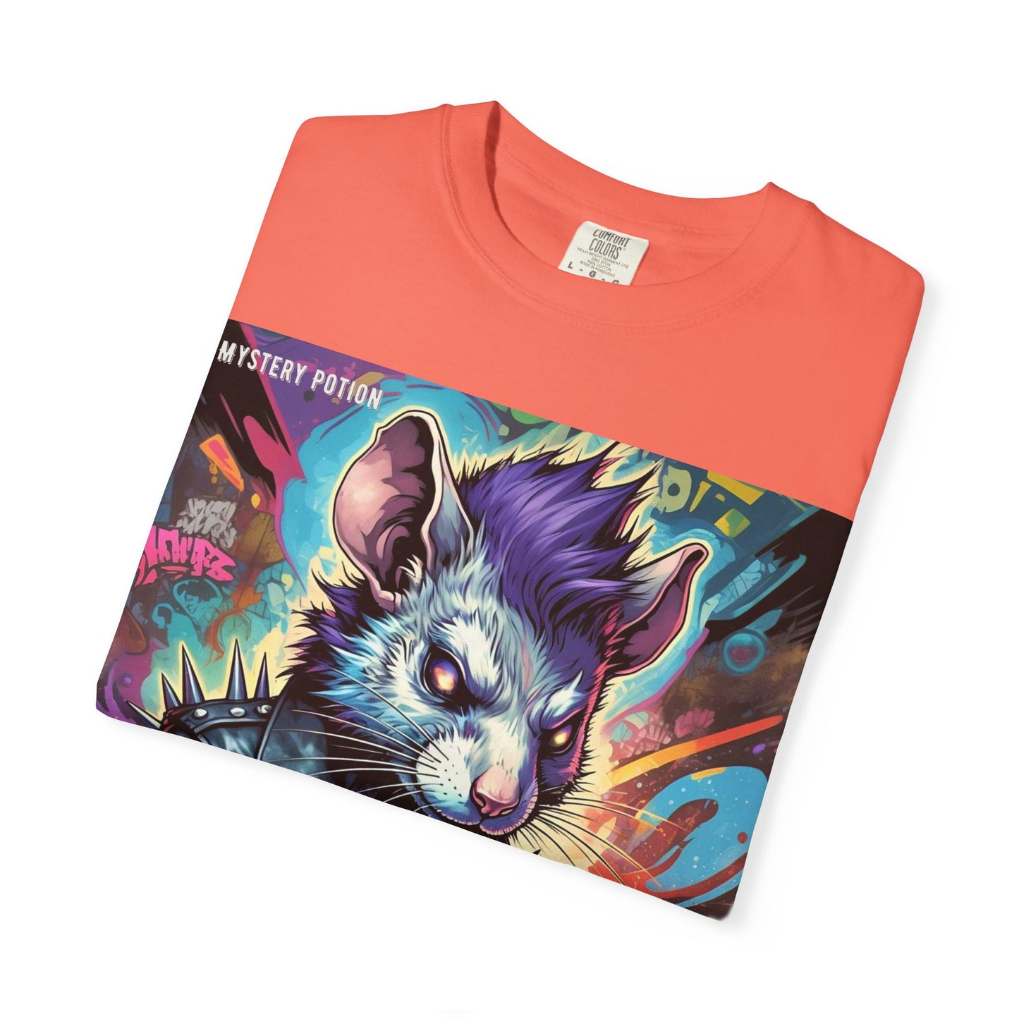 Punk Rock Rodent T-Shirt, Unisex Graphic Tee, Edgy Casual Wear, Alternative Fashion, Gift for Music Lovers, Festival Apparel