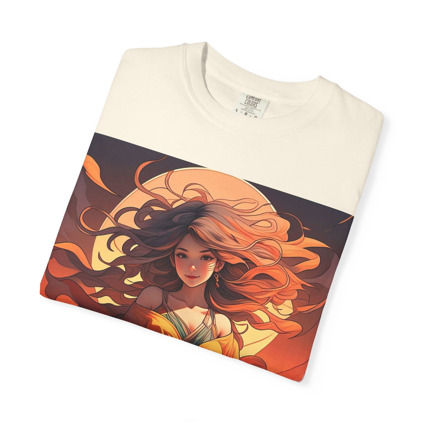 Mystical Autumn Goddess T-shirt, Enchanted Graphic Tee, Boho Style Apparel, Art Inspired Top, Unique Gift for Her, Festival Fashion