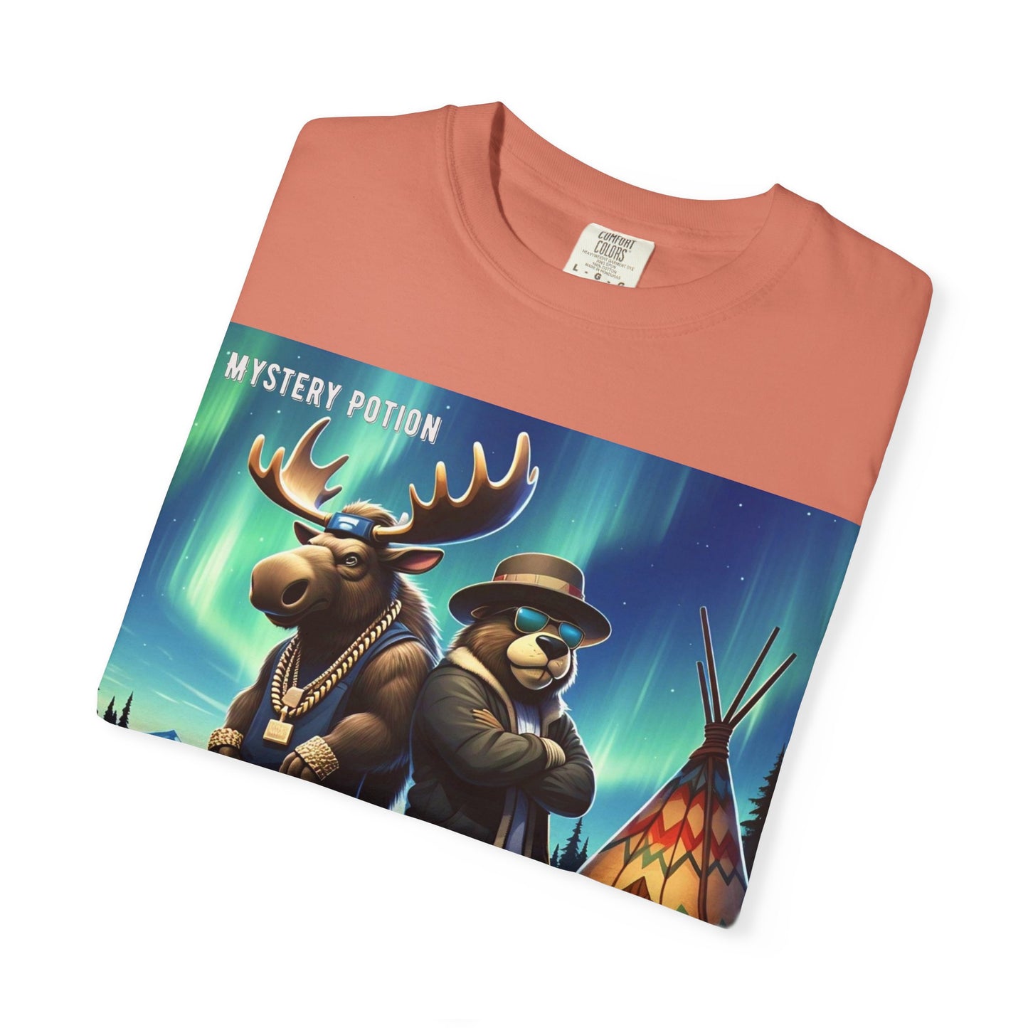 'Land Of The Silver Birch' by Mystery Potion,  Unisex Garment-Dyed T-shirt
