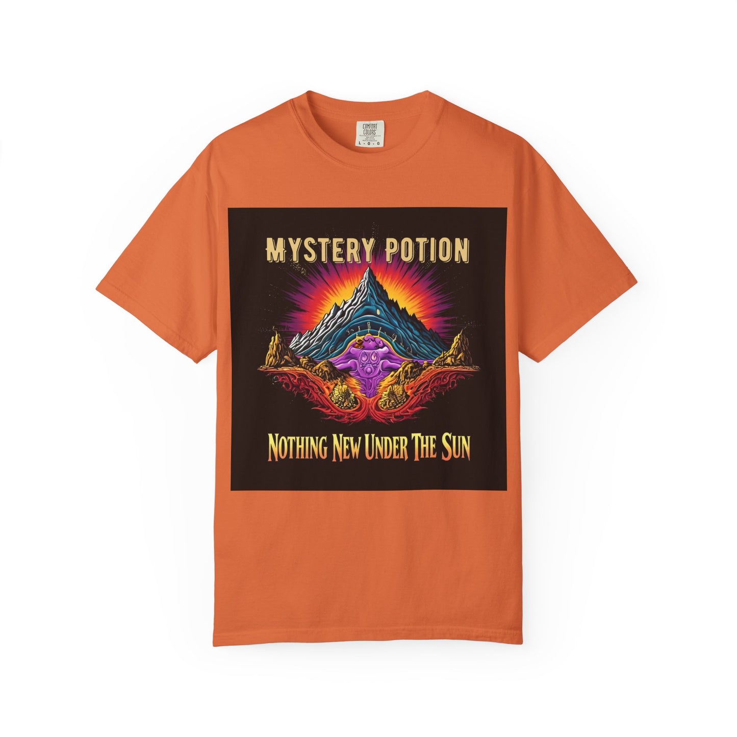 Mystical Graphic T-Shirt, "Nothing New Under The Sun" Vintage Aura Tee, Unisex Casual Wear, Unique Gift for Nature Lovers, Festival Essentials, Eco-Friendly Fashion