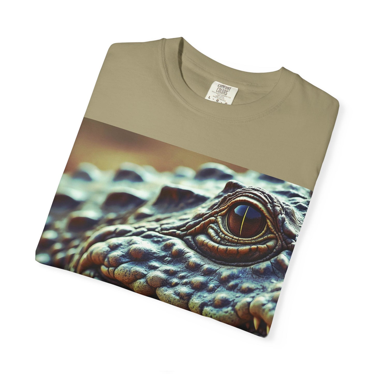 Aligator Unisex Garment-Dyed T-Shirt with Lizard Design, Cool Animal Tee for Nature Lovers, Gift for Her, Him, Birthday, Outdoor Enthusiasts