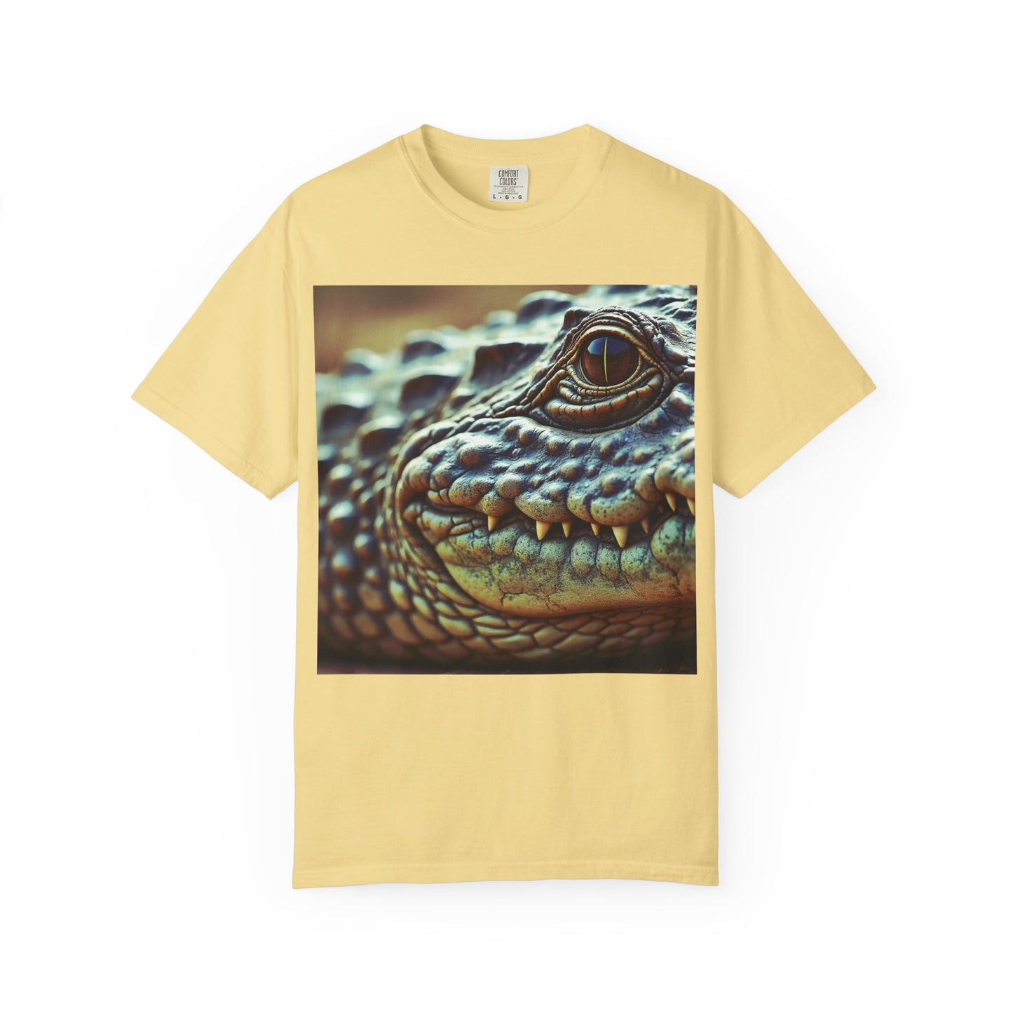 Aligator Unisex Garment-Dyed T-Shirt with Lizard Design, Cool Animal Tee for Nature Lovers, Gift for Her, Him, Birthday, Outdoor Enthusiasts