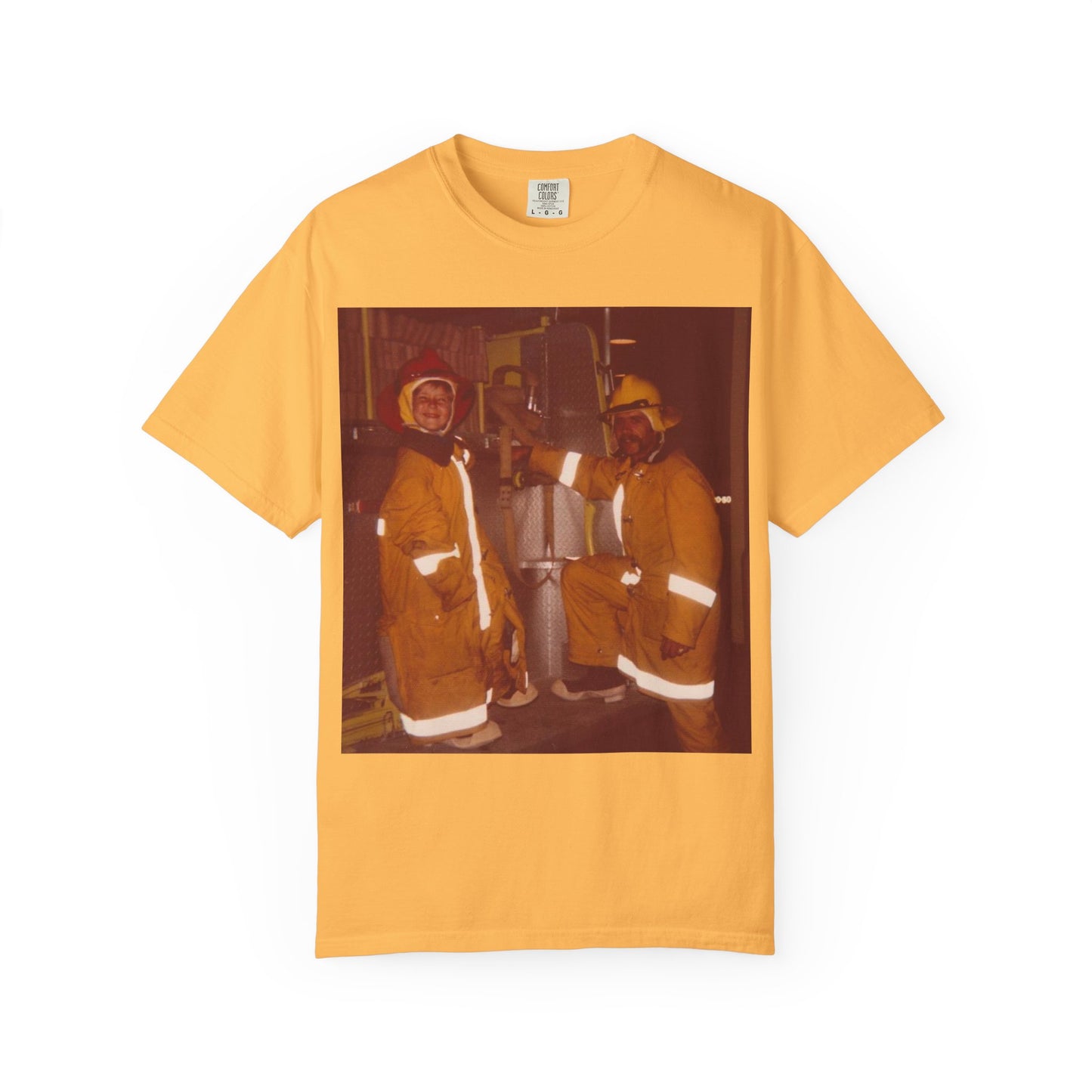 Vintage Firefighter T-Shirt, Unisex Garment-Dyed Tee, Retro Fire Rescue Shirt, Firefighter Gifts, Hero Tribute Apparel